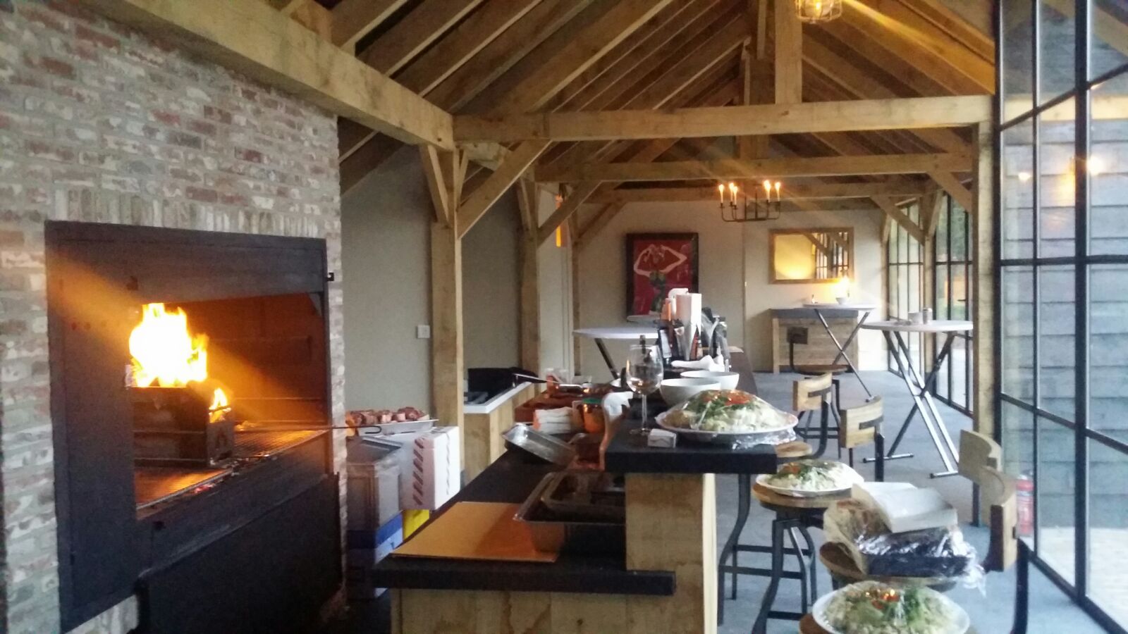 Braai Einbau Grillkamin mit Spieß - Modell 1500