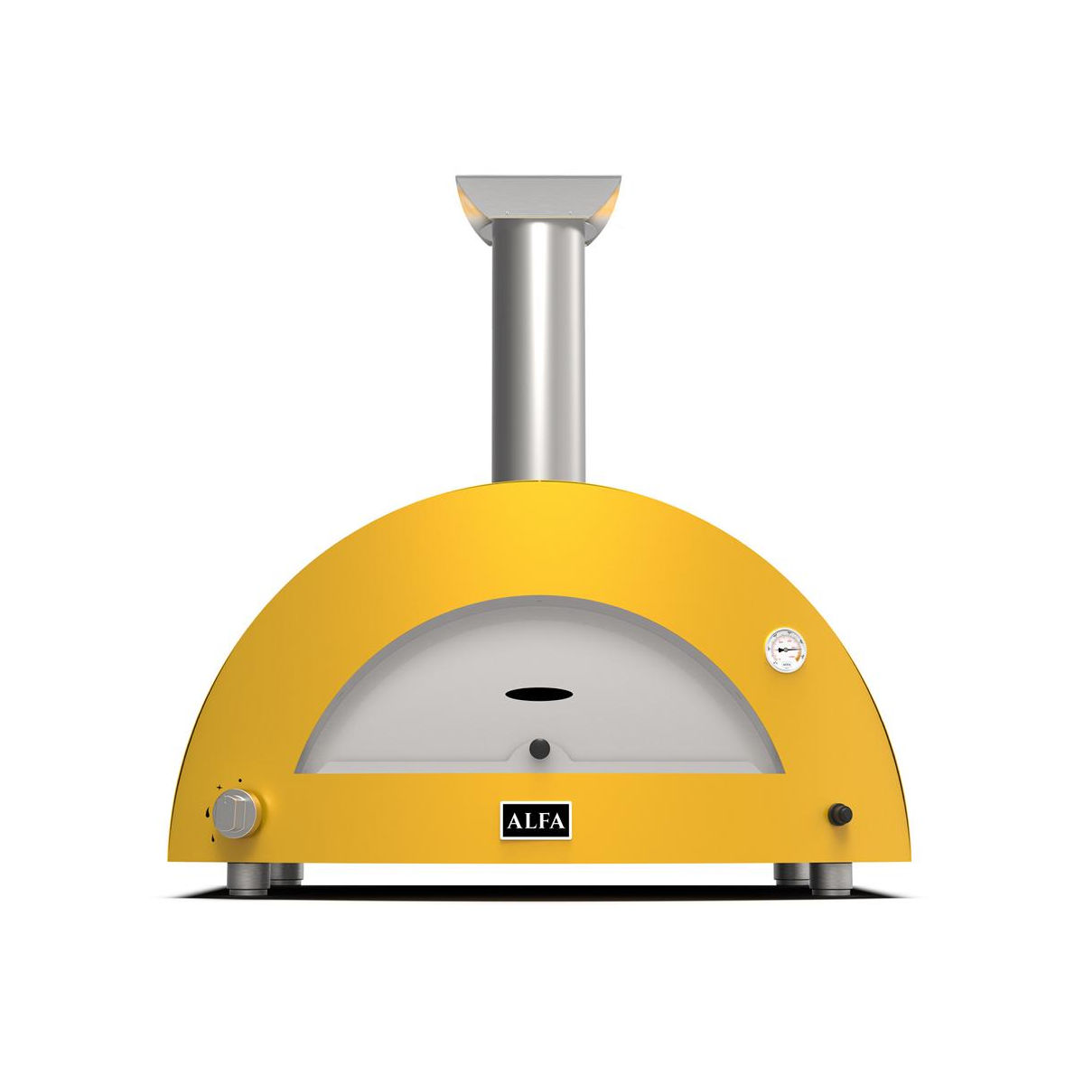 Ausstellungsstück Alfa Hybrid Pizzaofen MODERNO 3 Pizze Fire Yellow