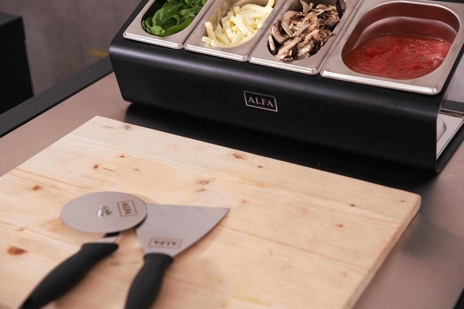 Alfa Cooking Station 160 mit Edelstahlplatte