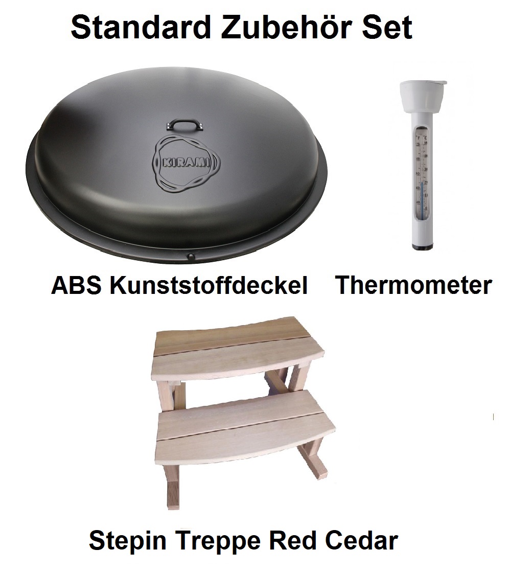 Badezuber Woody L Red Cedar mit Ofen Tube