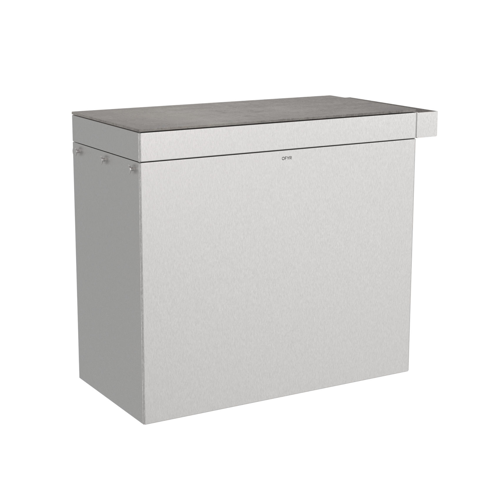 OFYR Signature Mise en Place 100 Brushed Steel Terra