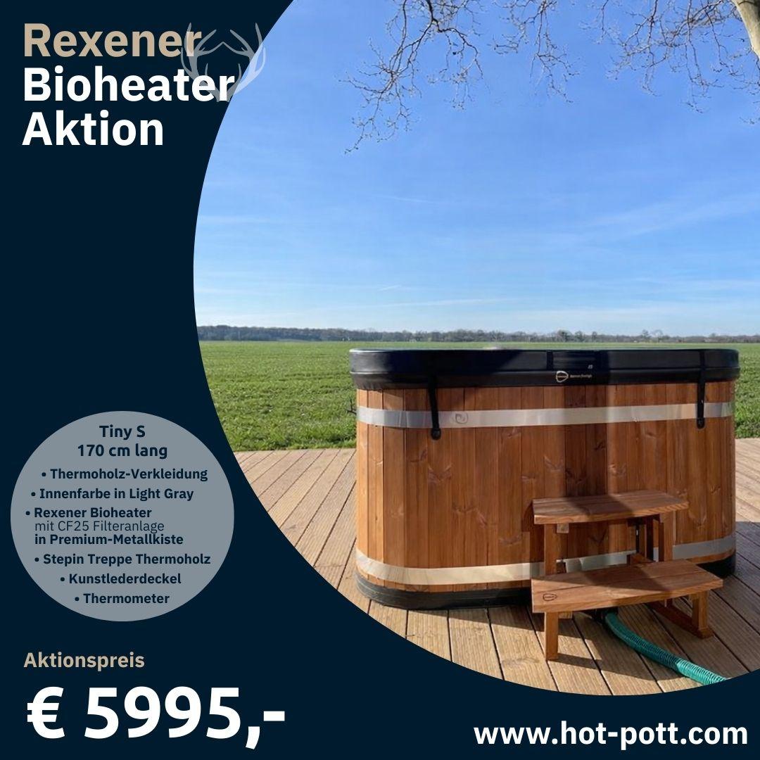Kunststoff Badefass Tiny S mit Rexener Bioheater - Aktionspaket