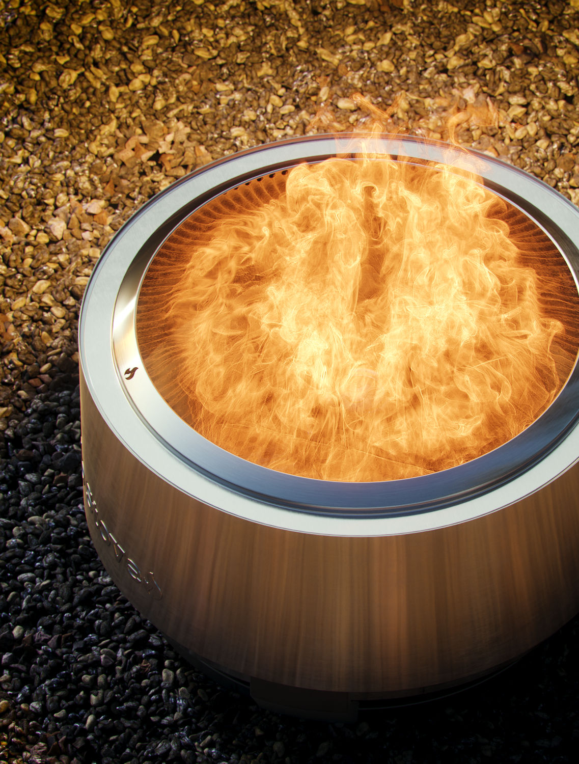 Solo Stove Fire Pit Summit 19,5" mit Standfuß - Stainless Steel - Feuerschale - Feuerstelle - Feuertonne