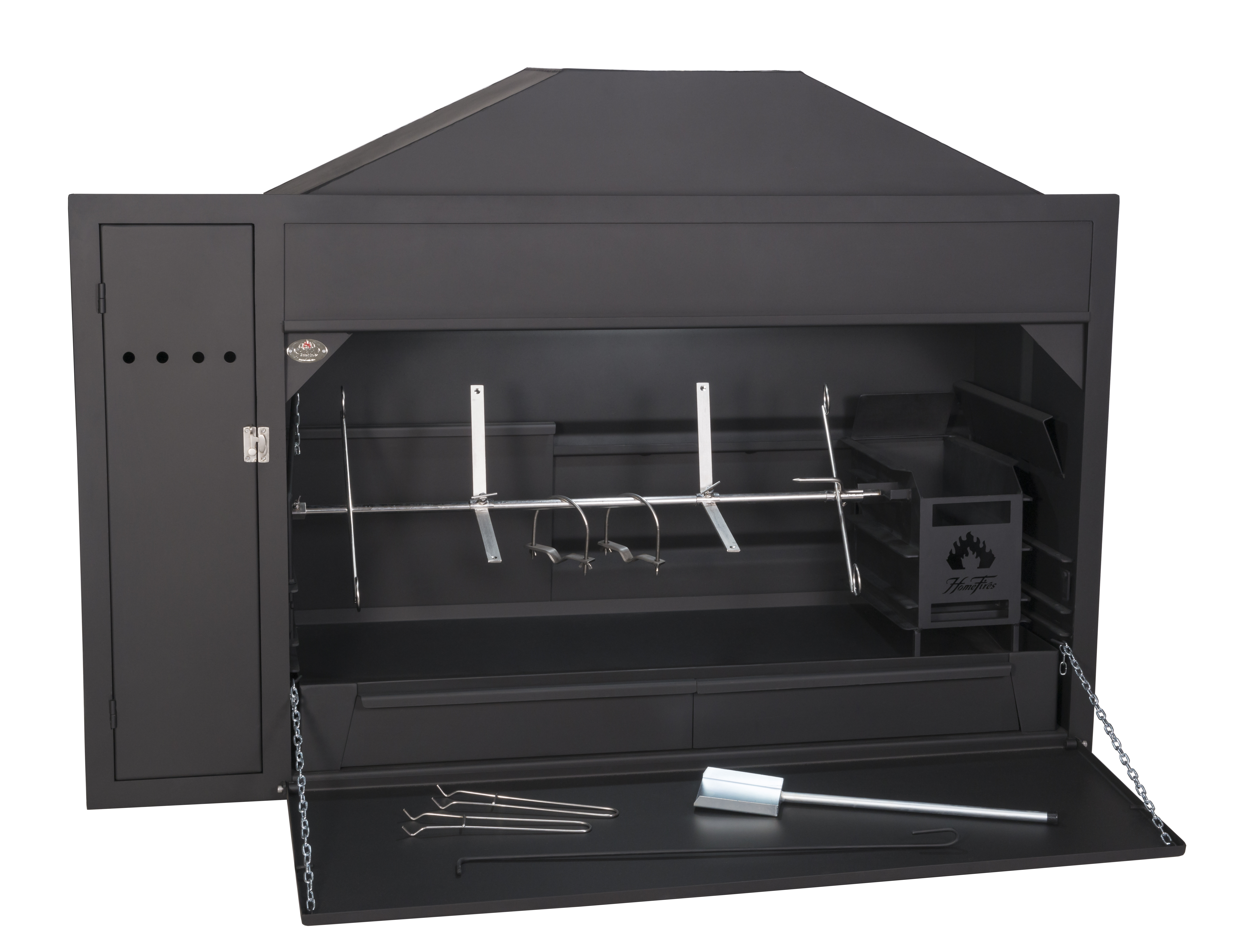 Braai Einbau Grillkamin mit Spieß - Modell 1500