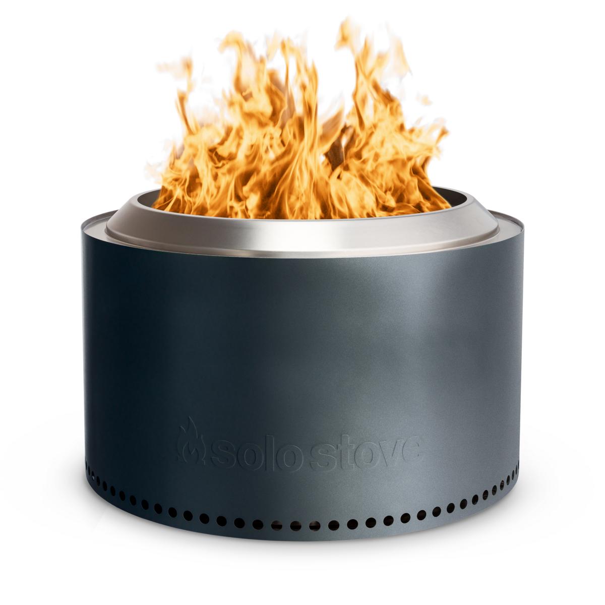 Solo Stove Fire Pit Yukon 2.0 mit Standfuß - Gunmetal Metallic - Feuerschale - Feuerstelle - Feuertonne
