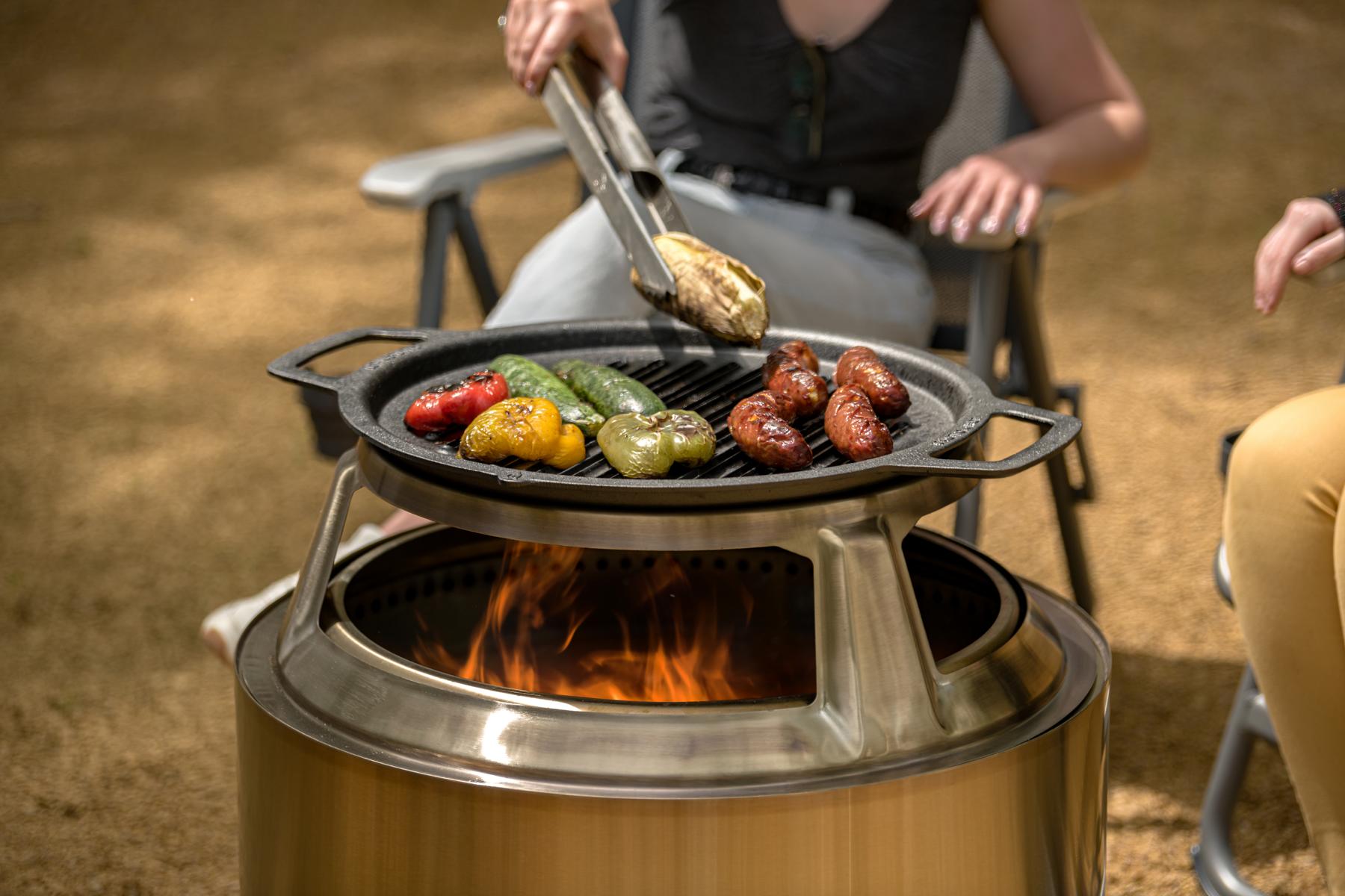 Solo Stove Gusseisen Grillrost mit Aufsatz für Yukon