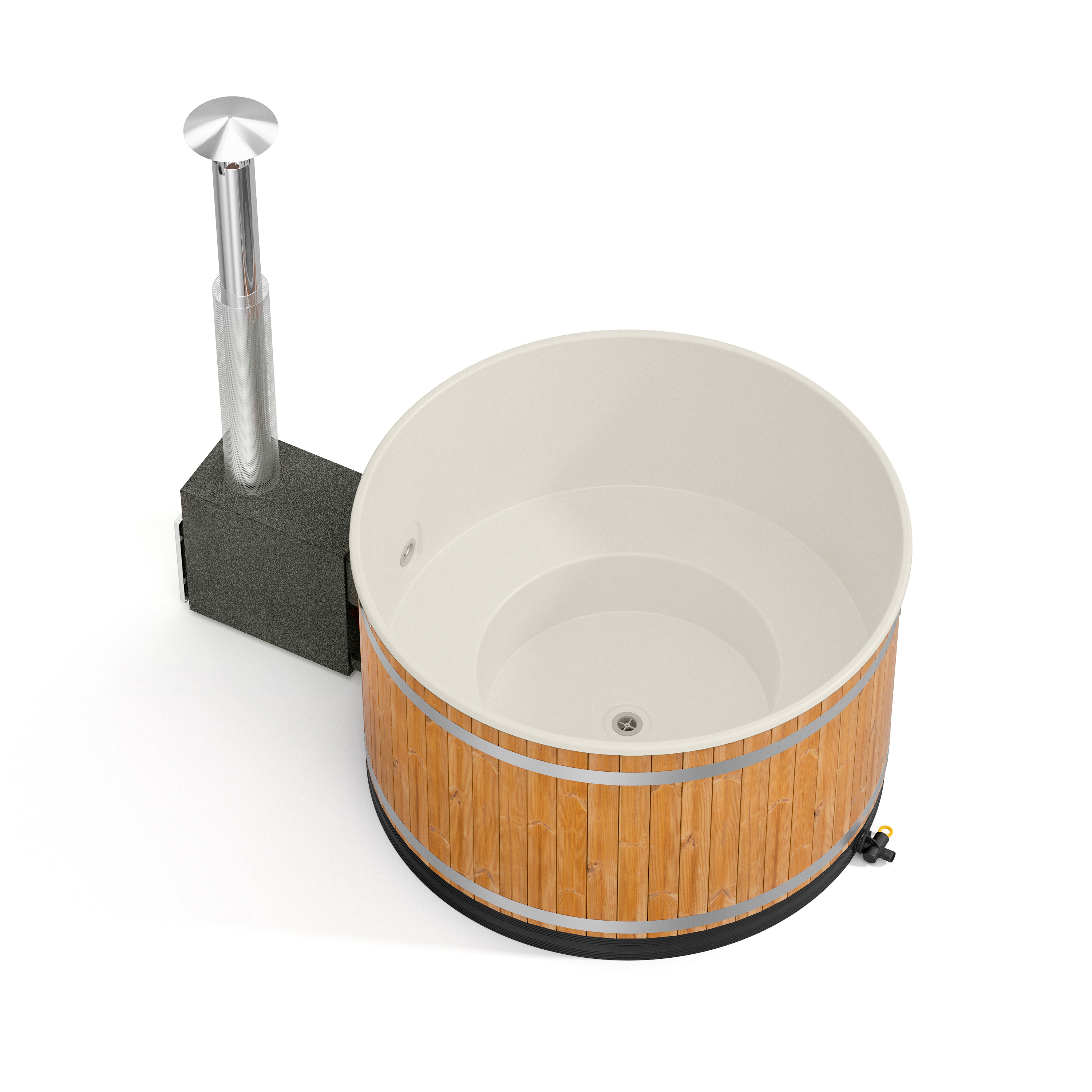 Badebottich Breezy M (Ø 170 cm) Thermoholz