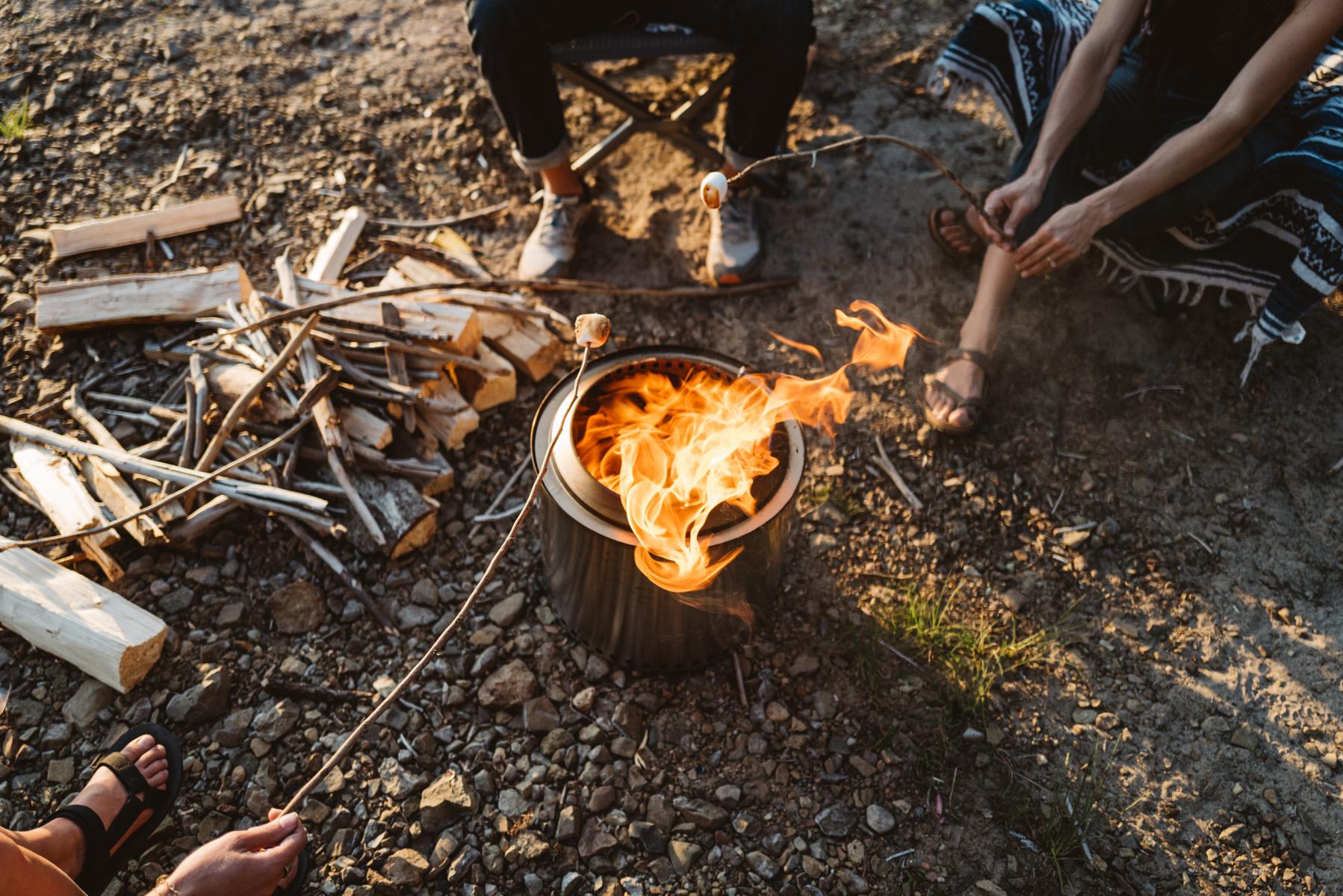 Solo Stove Fire Pit Ranger 2.0 mit Standfuß - Stainless Steel - Feuerschale - Feuerstelle