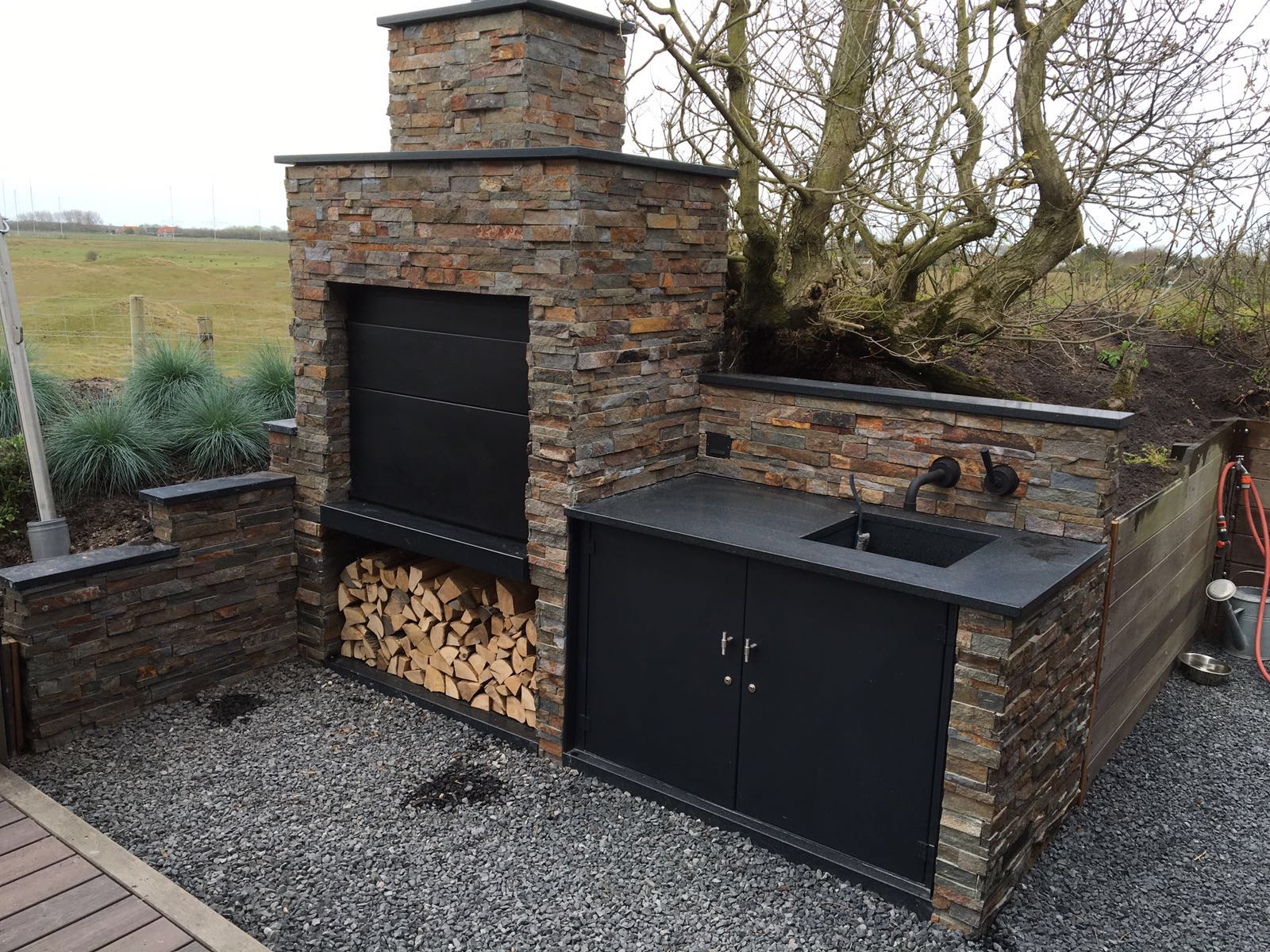 Braai Einbau Grillkamin - Modell 1000