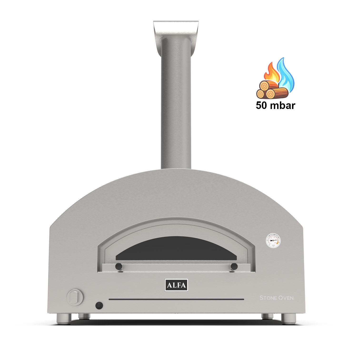 Alfa Hybrid - Pizzaofen FUTURO - 4 Pizze