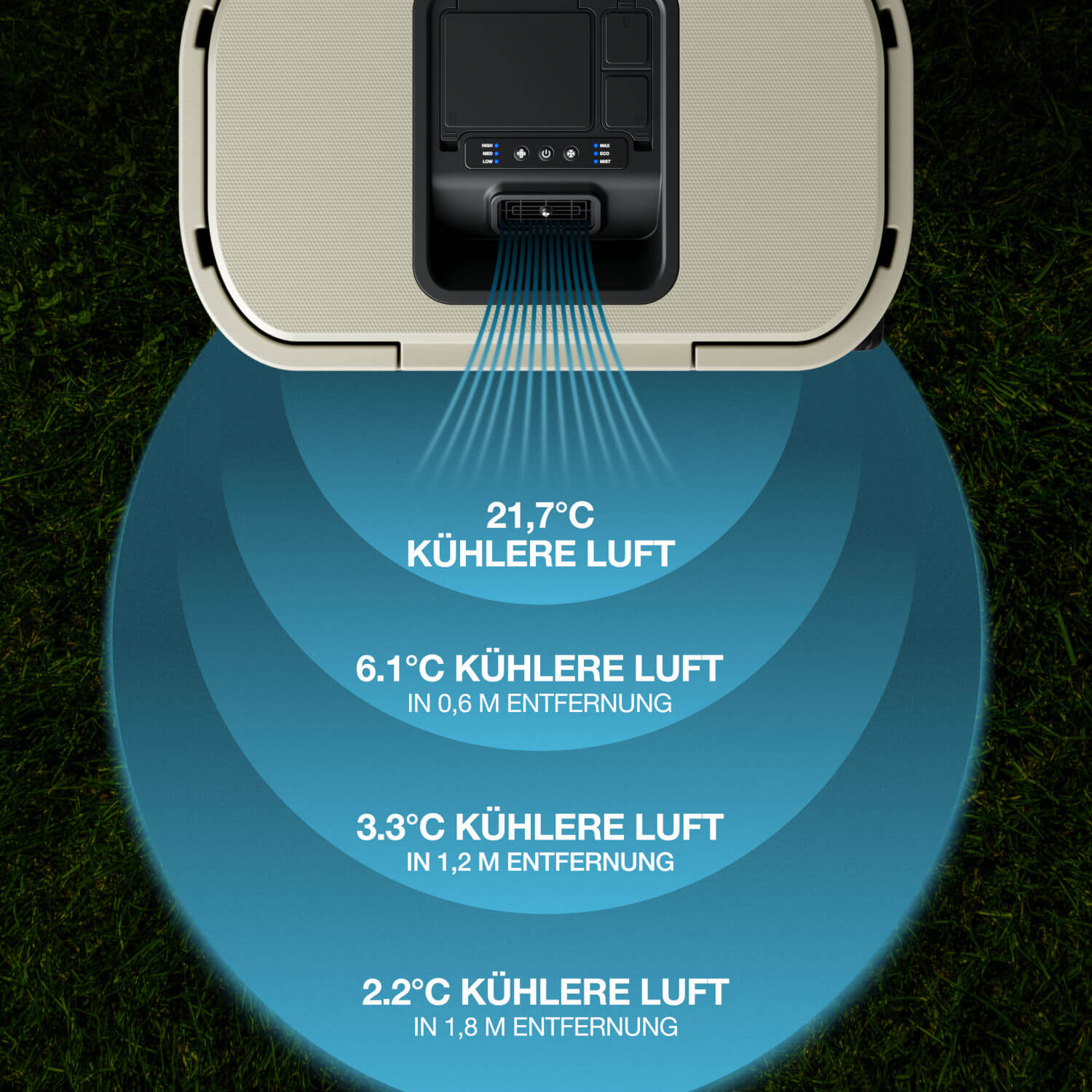 Solo Stove Windchill 47 Kühlbox mit mobiler Klimaanlage & 17Ah Batterie
