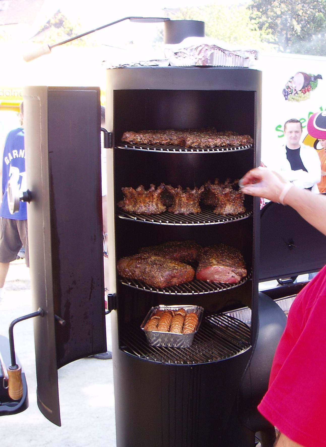JOE's BBQ Smoker 20" Chuckwagon Catering mit Kochplatte