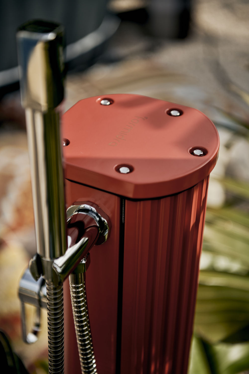 Solardusche Jolly Go Aluminium - Terracotta