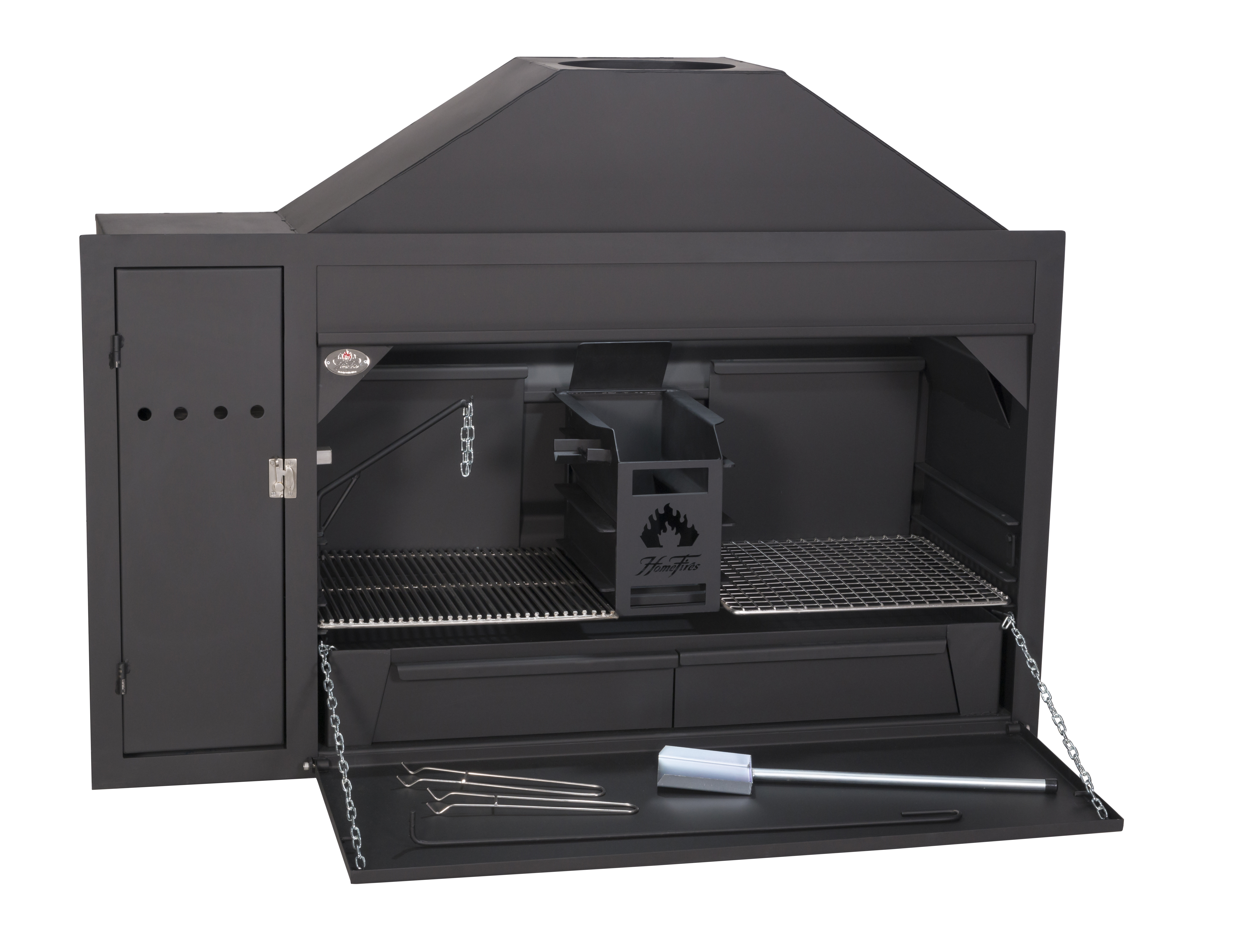 Braai Einbau Grillkamin mit Spieß - Modell 1200