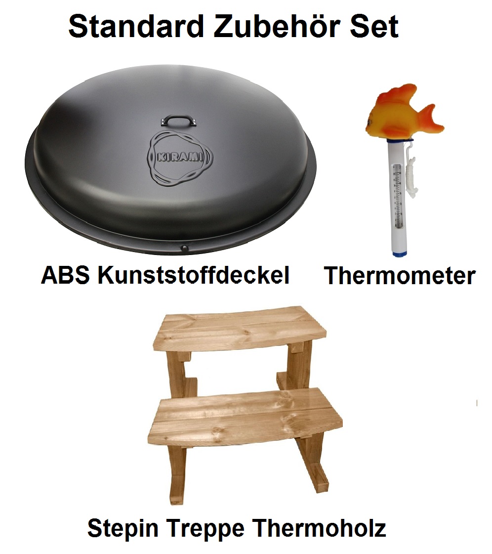 Holz Badezuber Woody M Thermoholz mit Ofen Tube