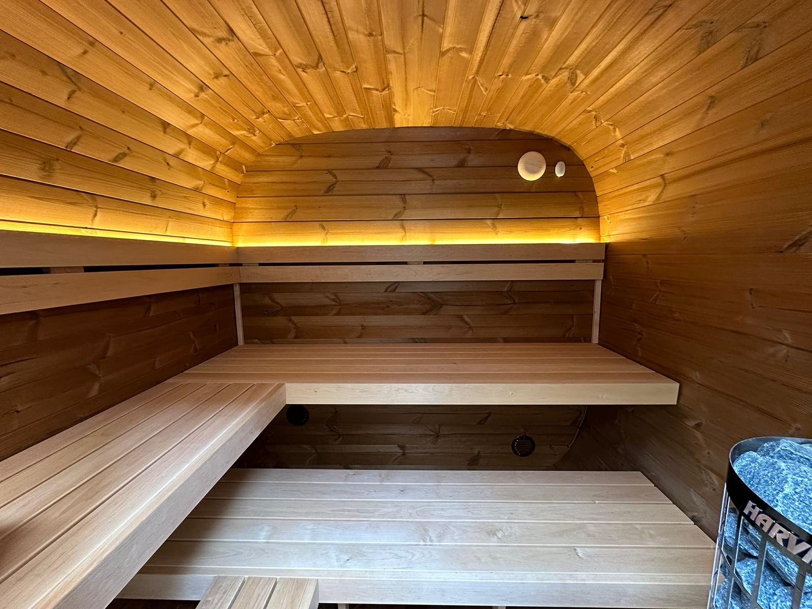 Thermoholz Gartensauna - Dice Blanco