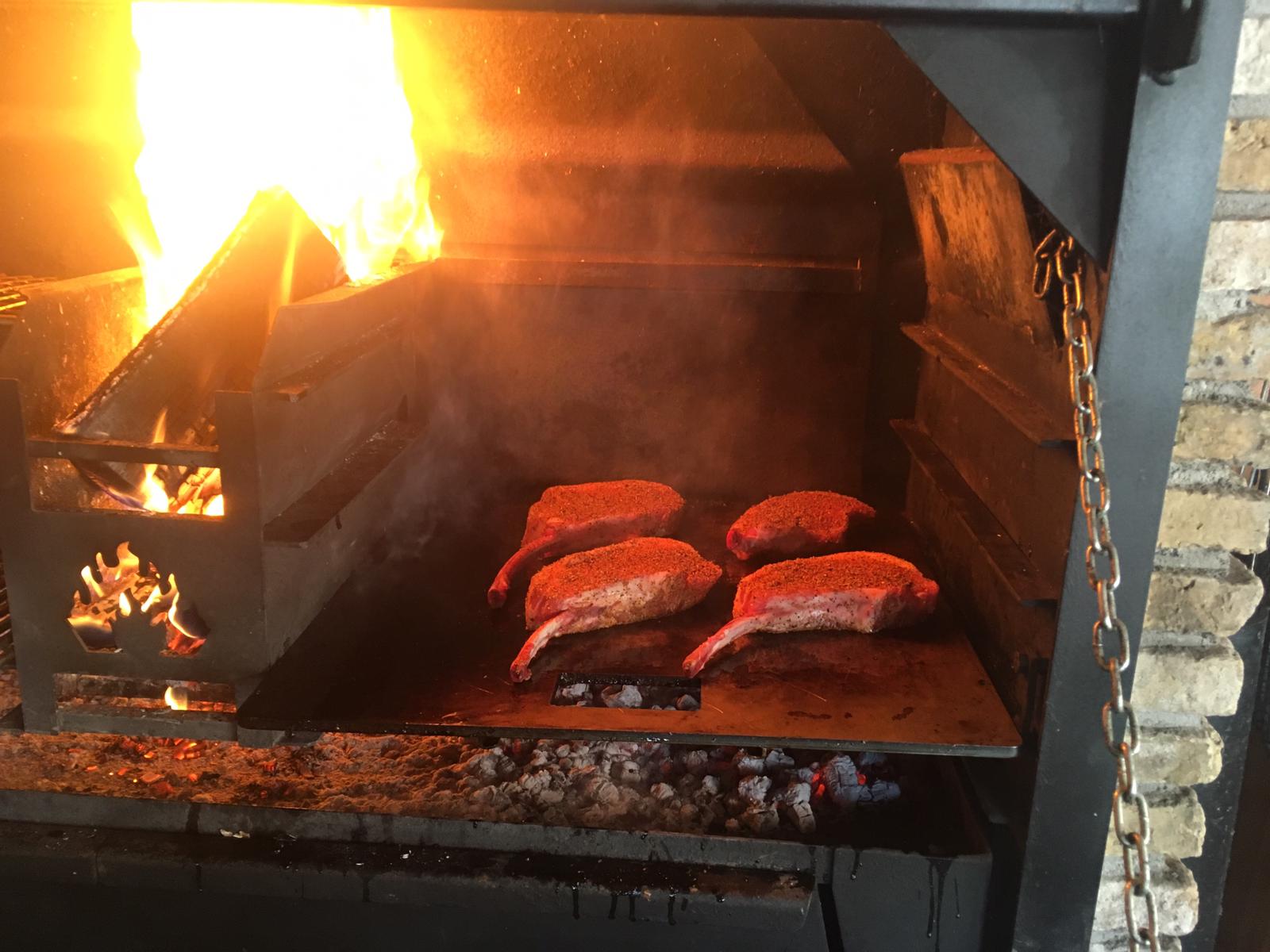 Feuer auf dem Braai mit Feuerplatte - Fireplate under Fire - Homefires Braai 