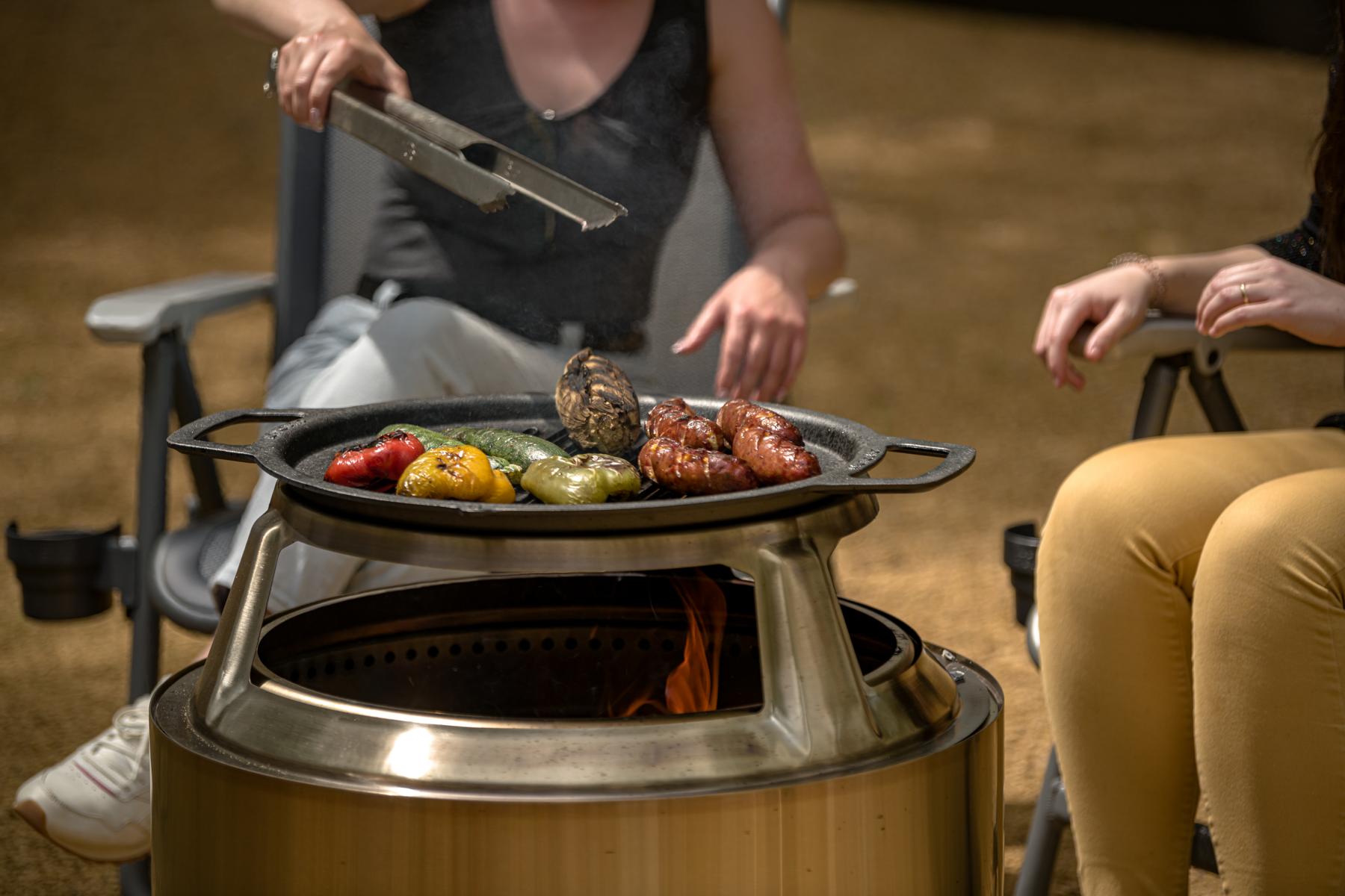 Solo Stove Gusseisen Grillrost mit Aufsatz für Yukon