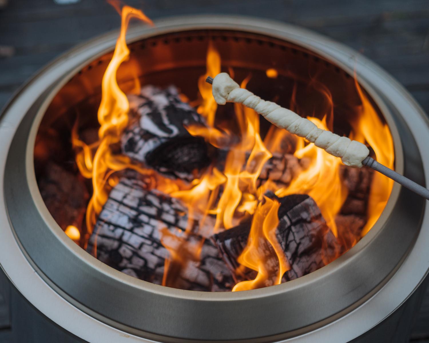 Solo Stove Fire Pit Yukon 2.0 mit Standfuß - Stainless Steel - Feuerschale - Feuerstelle - Feuertonn