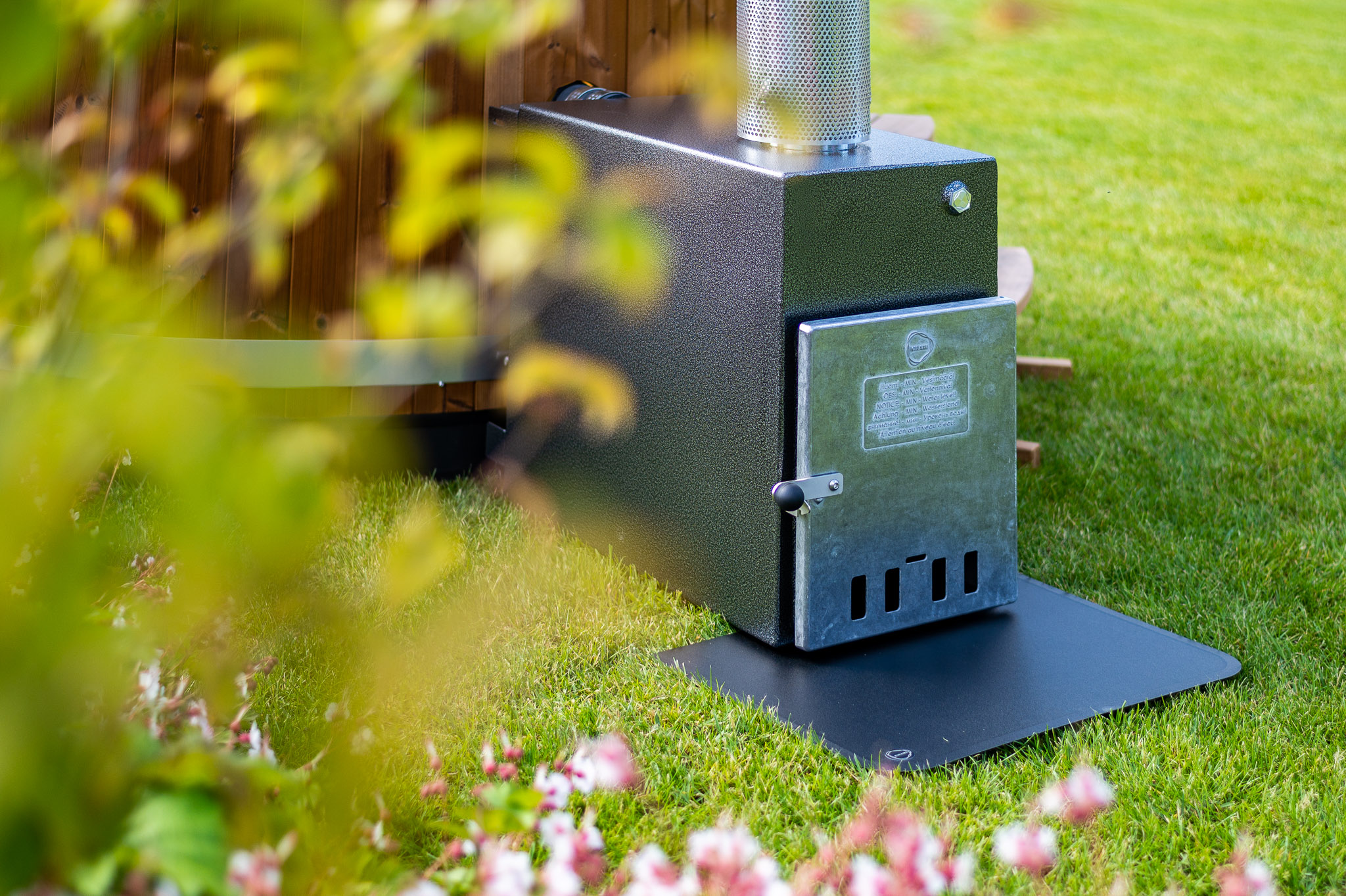 Kunststoff Badefass Steady M (Ø 170 cm) Thermoholz