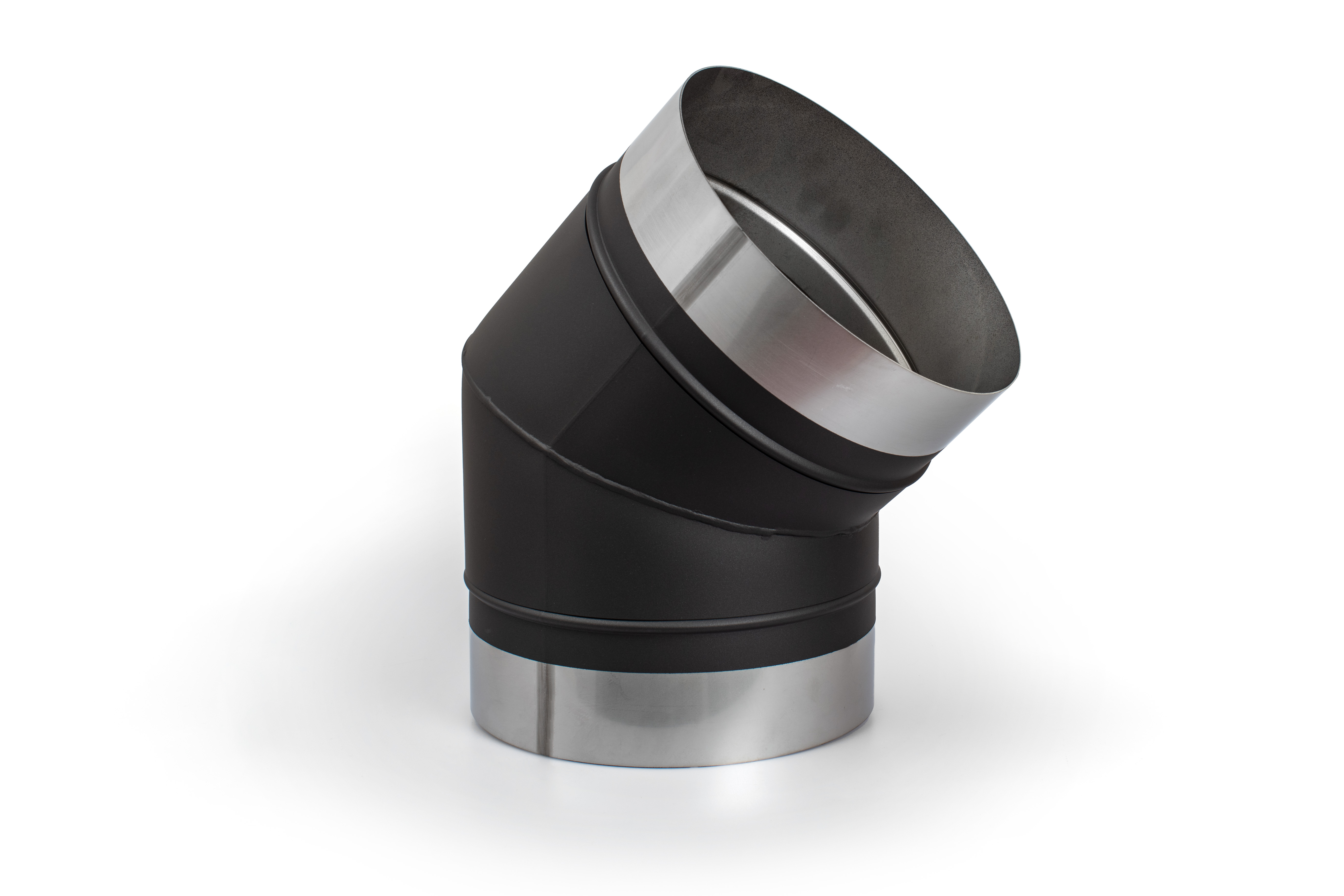 HERMAPRO 45° Schornstein Bogen für Vario 80 - Anthrazit