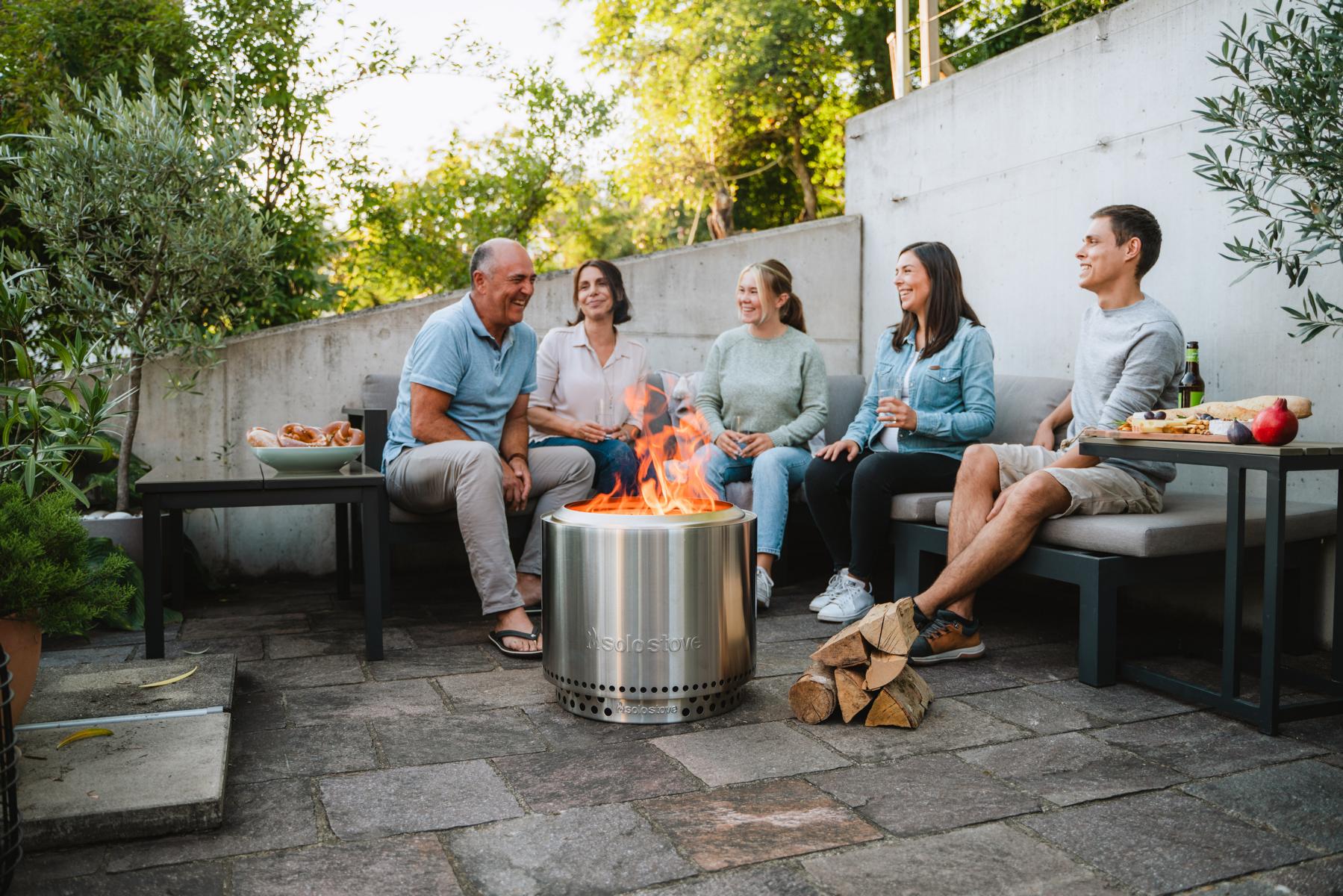 Solo Stove Fire Pit Bonfire 2.0 mit Standfuß - Stainless Steel - Feuerschale - Feuerstelle - Feuertonne