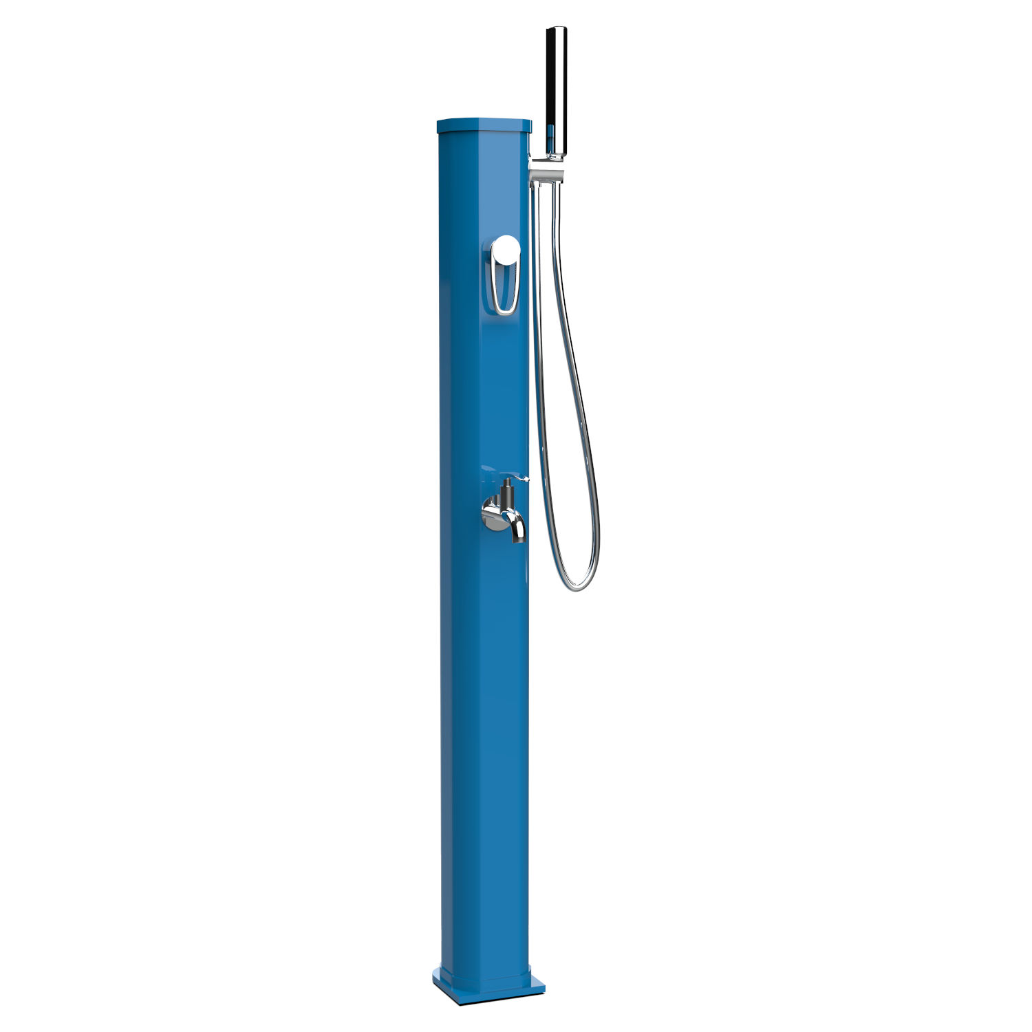 Solardusche Jolly Go Aluminium - Capriblau