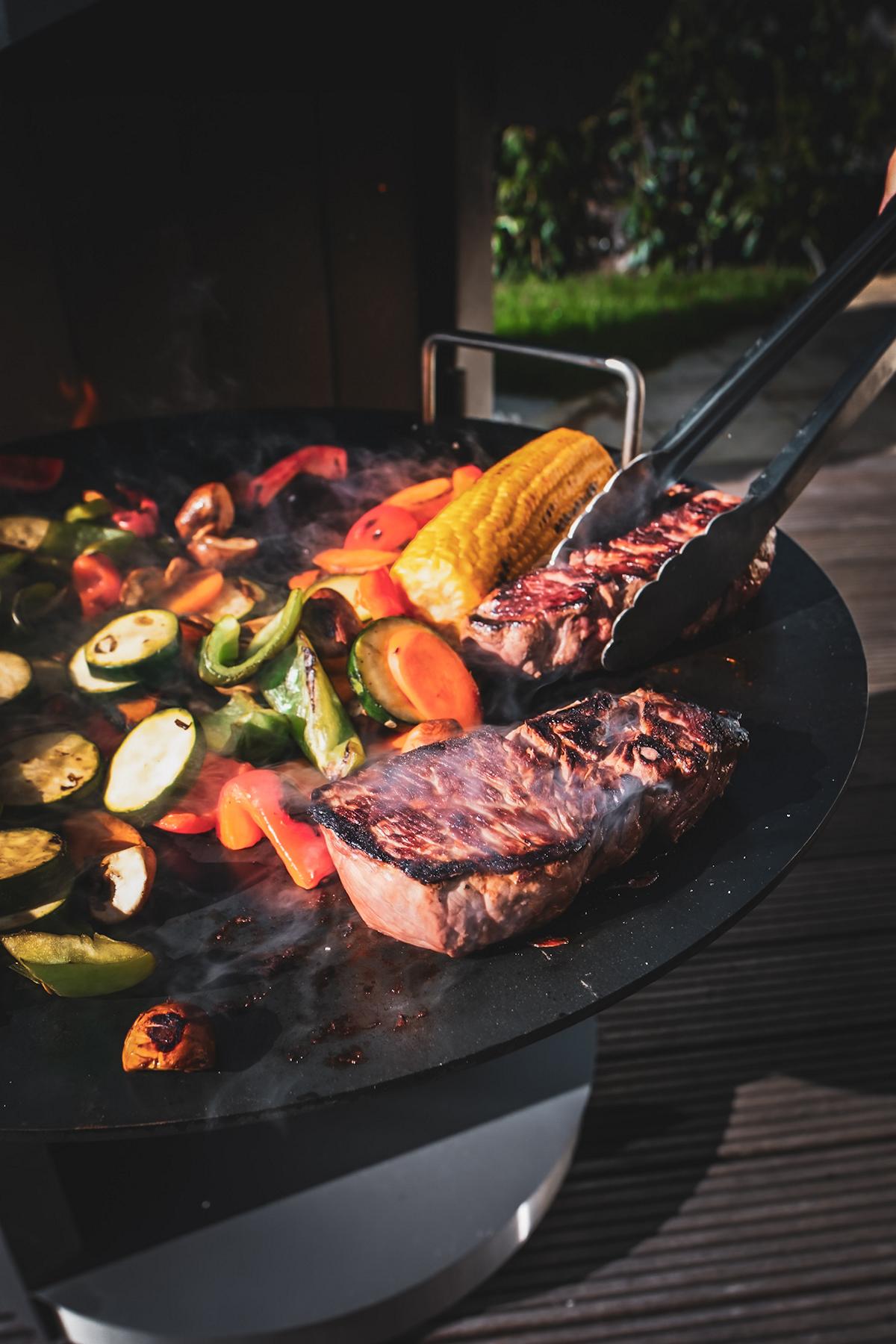 HERMAPRO Gartenkamin & Grill Vario 70