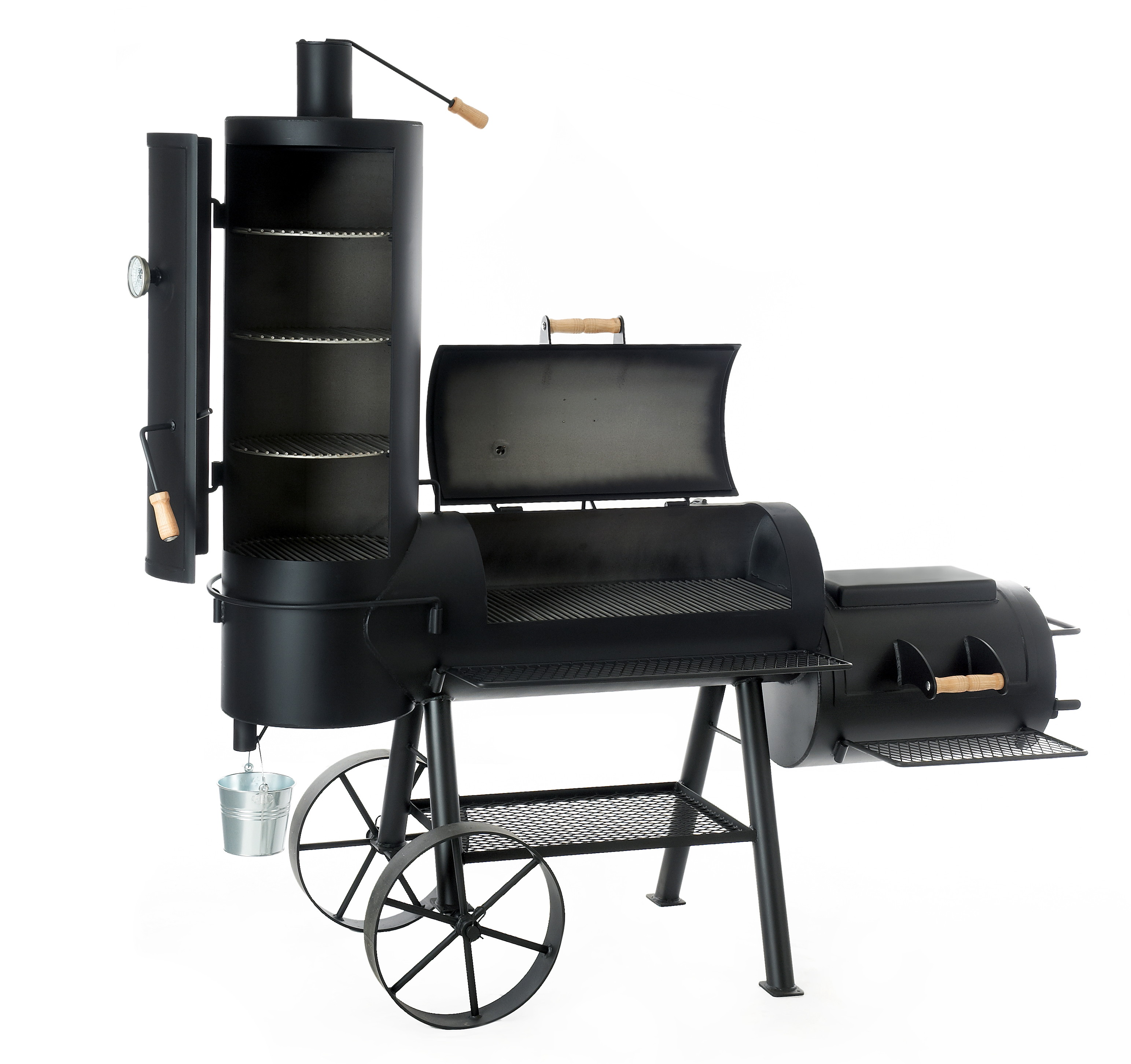 JOE's BBQ Smoker 20" Chuckwagon Catering mit Kochplatte