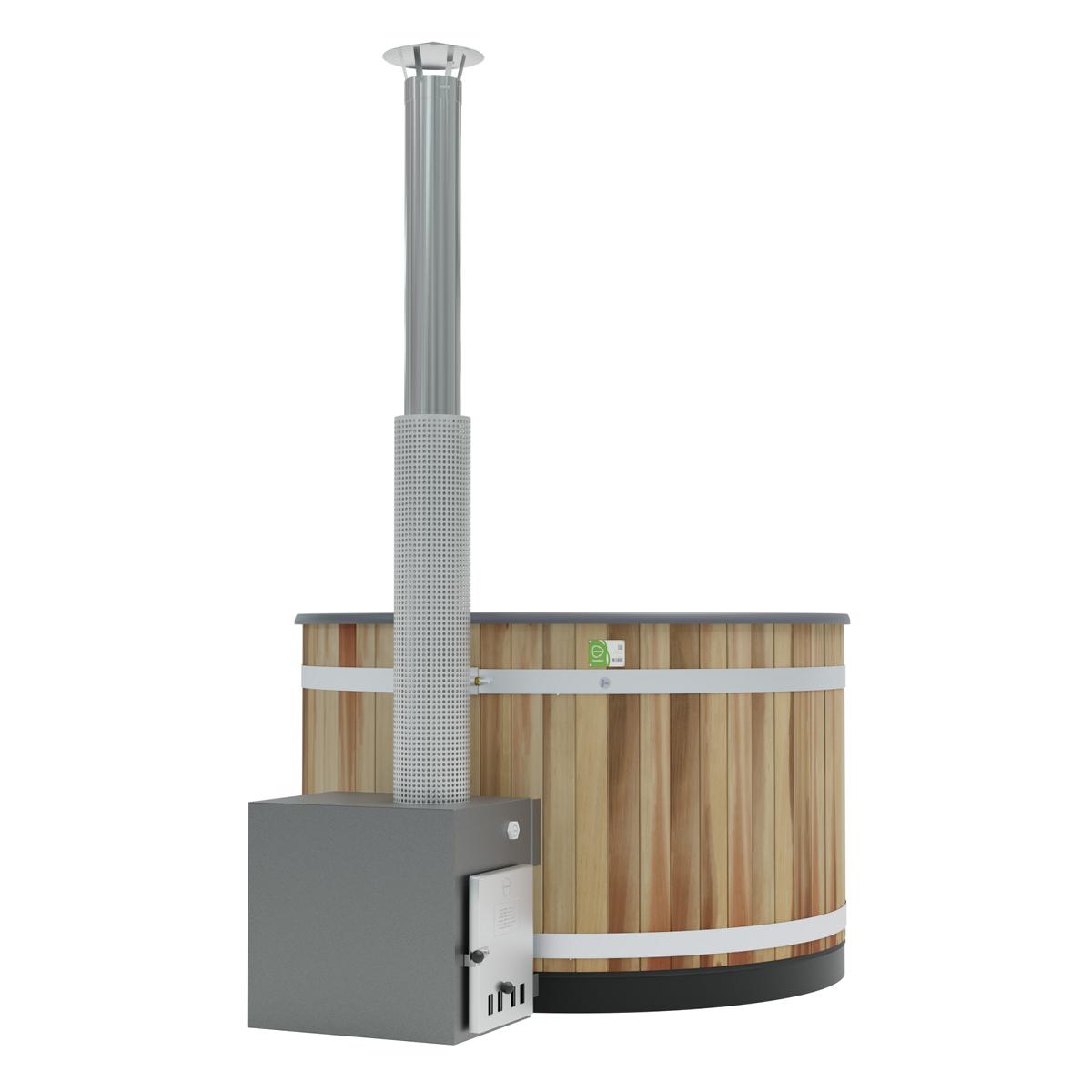 Kunststoff Badefass Steady M (Ø 170 cm) Red Cedar