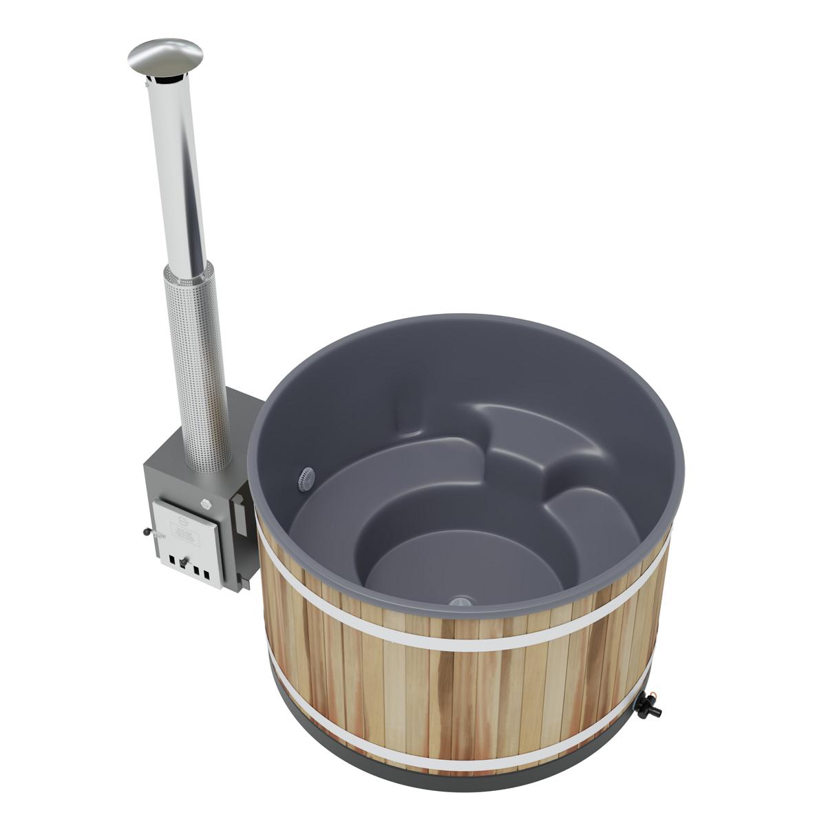 Kunststoff Badefass Steady M (Ø 170 cm) Red Cedar