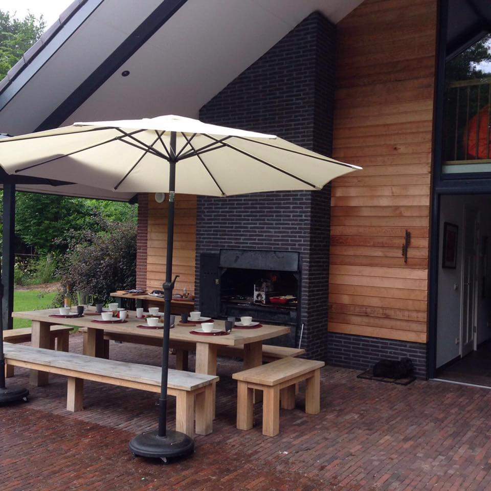 Braai Einbau Grillkamin mit Spieß - Modell 1200