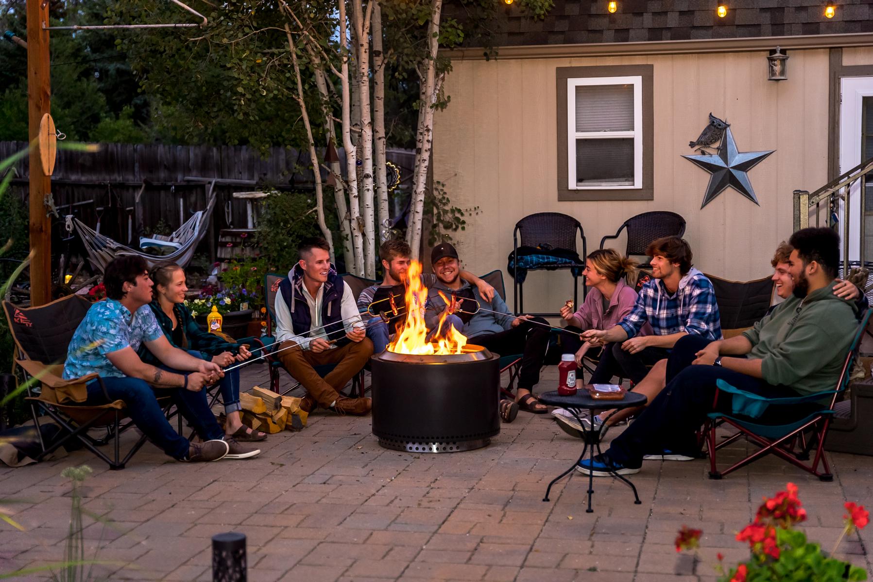 Solo Stove Fire Pit Yukon 2.0 mit Standfuß - Ash - Feuerschale - Feuerstelle - Feuertonne