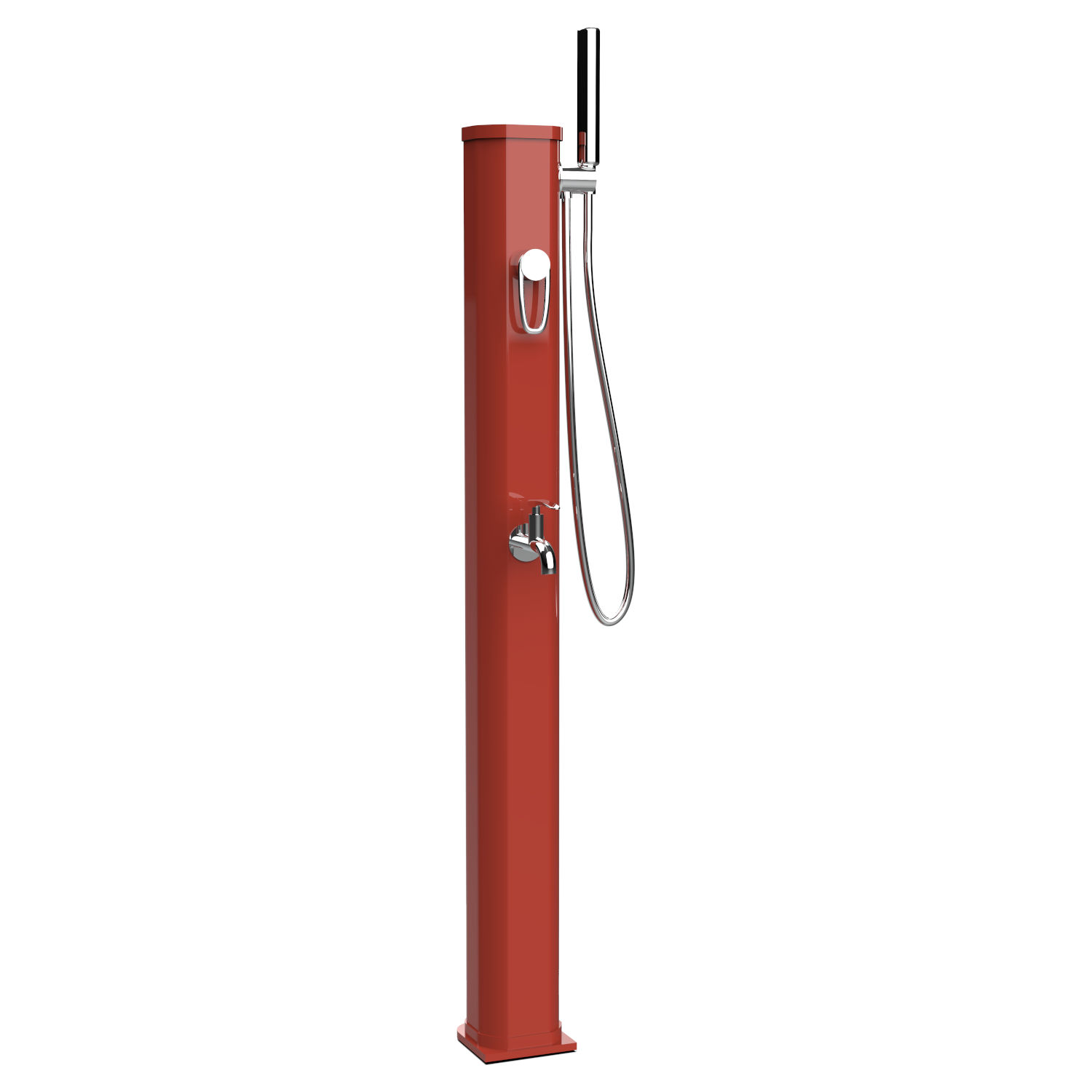 Solardusche Jolly Go Aluminium - Terracotta