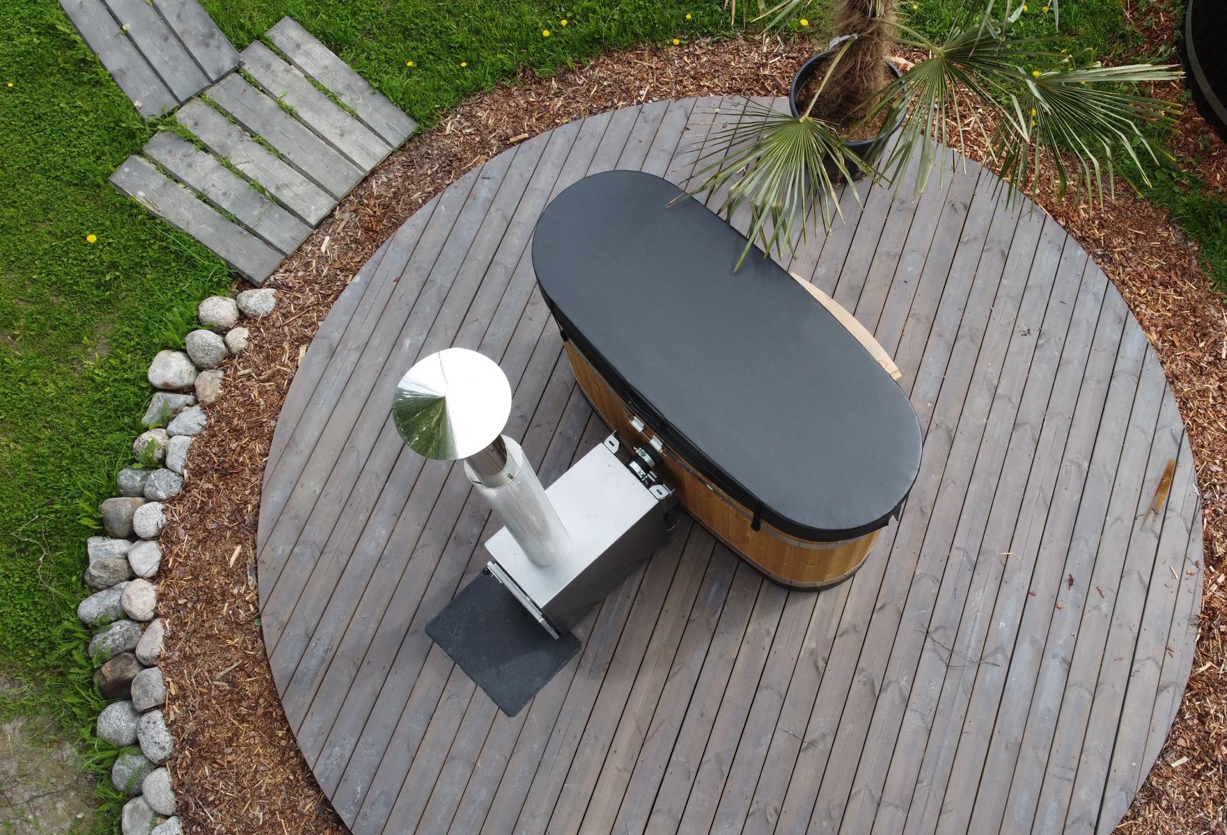 Kunststoff Badefass Tiny S Thermoholz - Aktionspaket