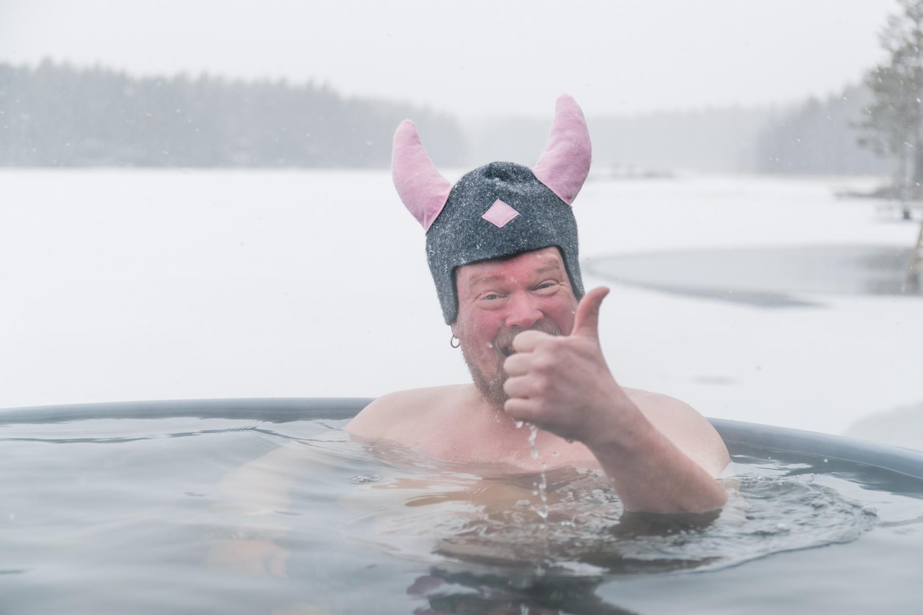 Kunststoff Badefass Steady M (Ø 170 cm) Thermoholz