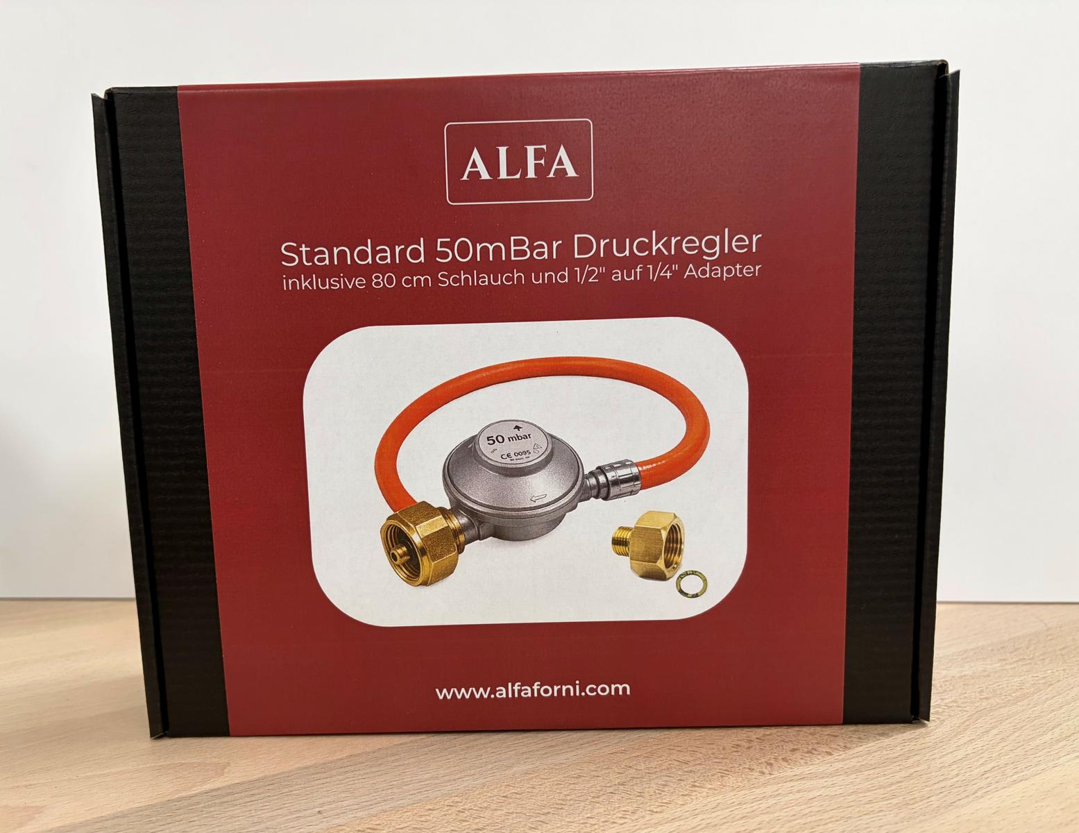 Alfa Gas Anschluss-Set Standard 1,5 kg/h für Portable/1 Pizze/ 2 Pizze