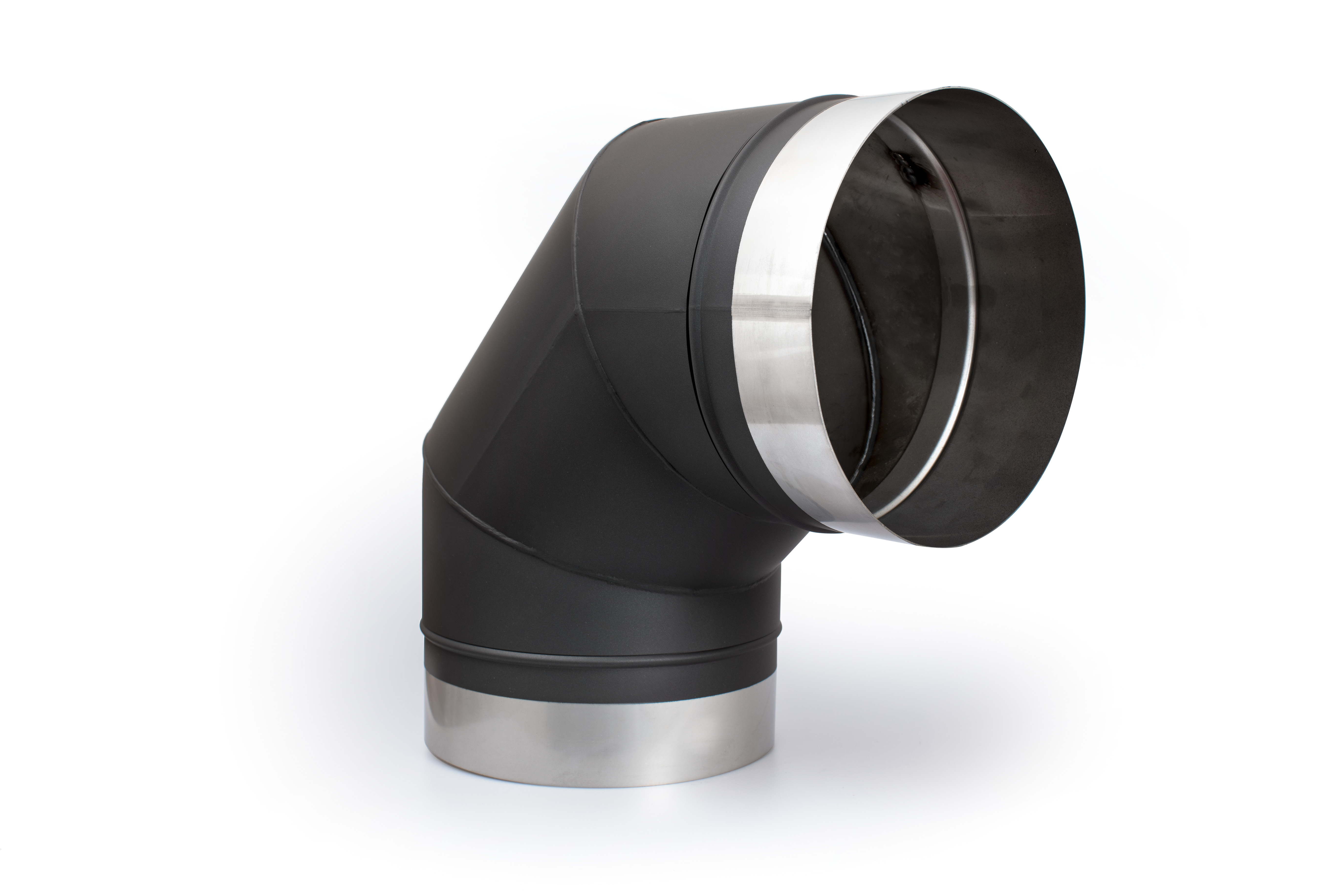 HERMAPRO 90° Schornstein Bogen für Vario 80 - Anthrazit