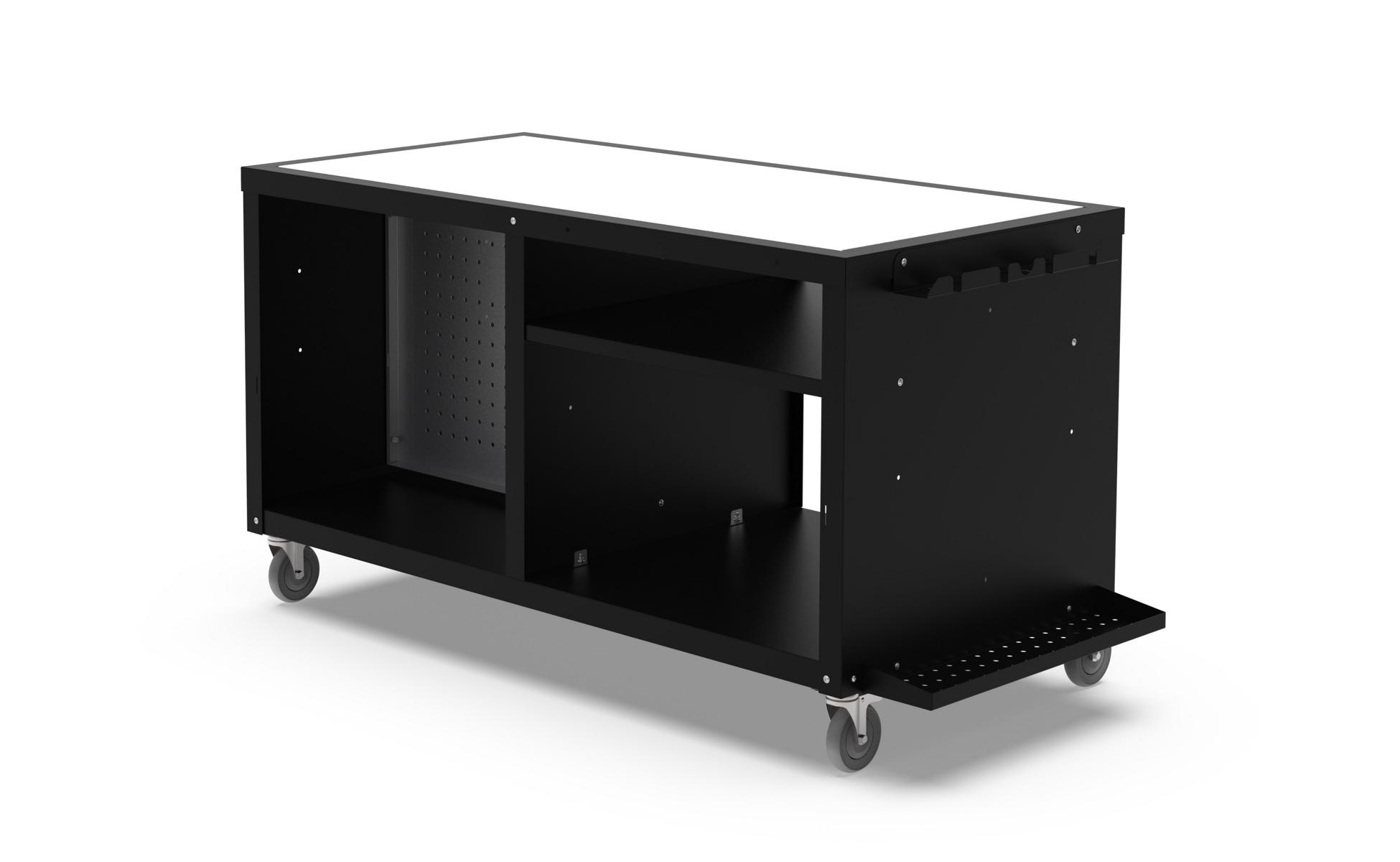 Alfa Cooking Station 160 mit Arbeitsplatte in Corian weiß