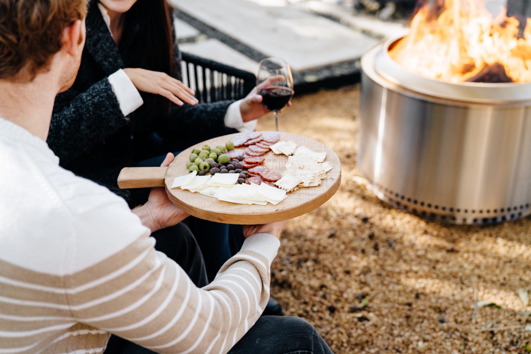 Solo Stove Fire Pit Yukon 2.0 mit Standfuß - Stainless Steel - Feuerschale - Feuerstelle - Feuertonn