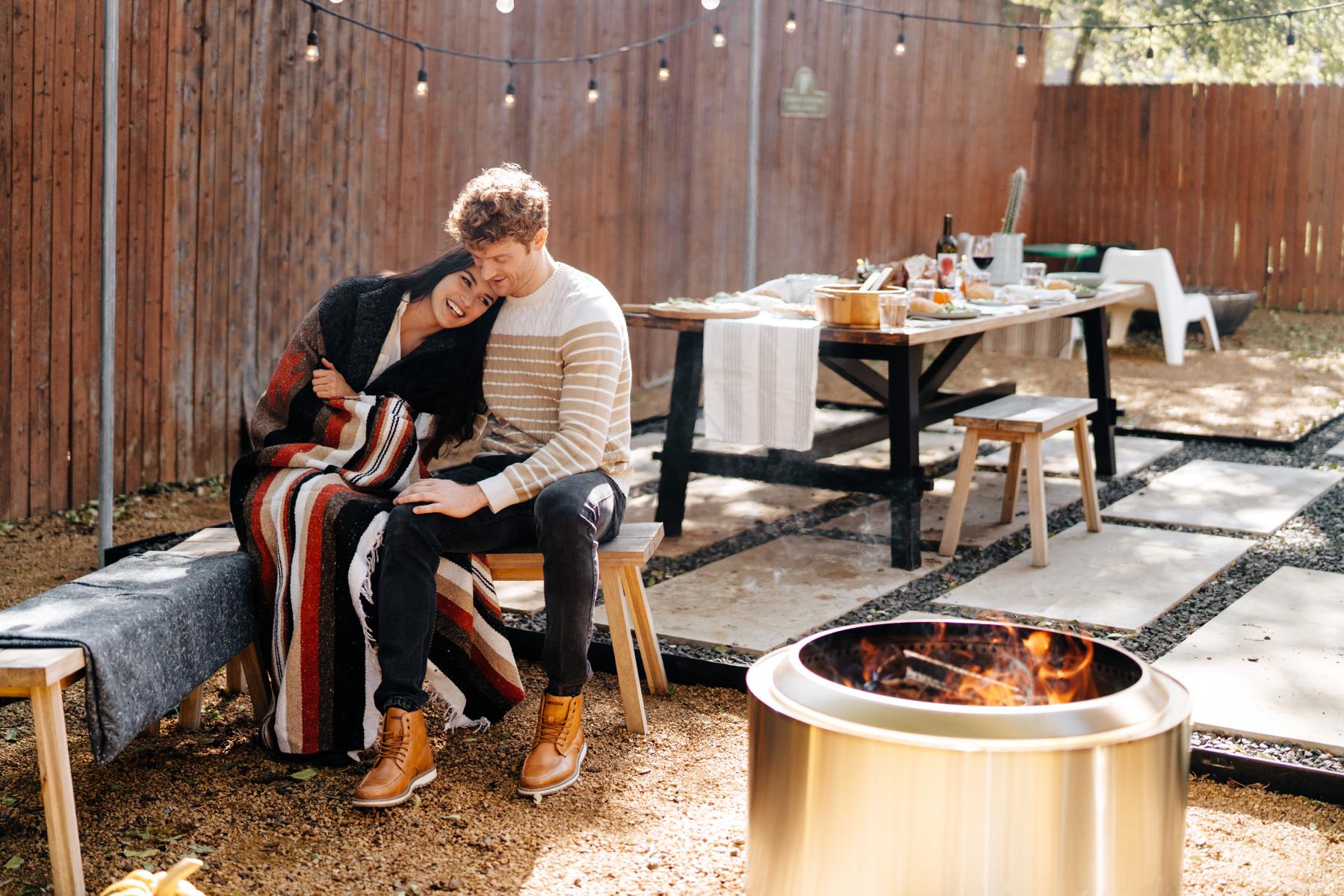 Solo Stove Fire Pit Yukon 2.0 mit Standfuß - Stainless Steel - Feuerschale - Feuerstelle - Feuertonn