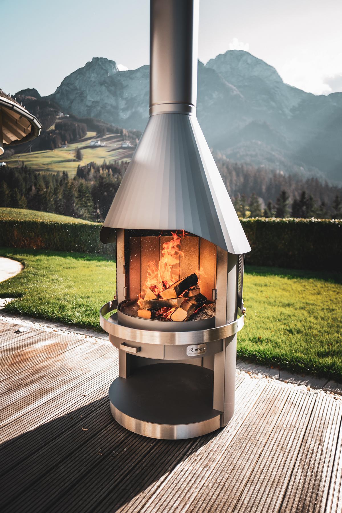 HERMAPRO Gartenkamin & Grill Vario 70