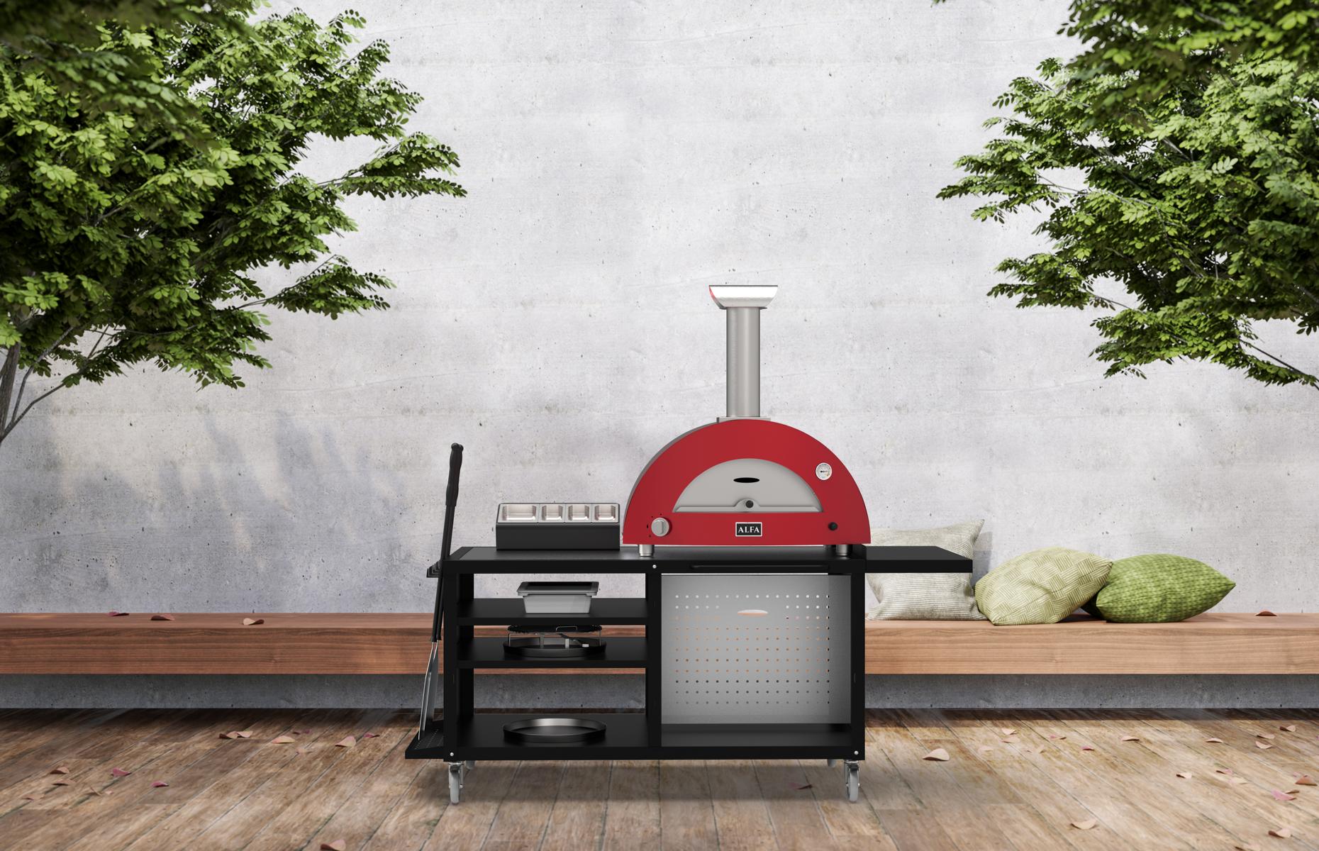 Alfa Cooking Station 160 mit Edelstahlplatte