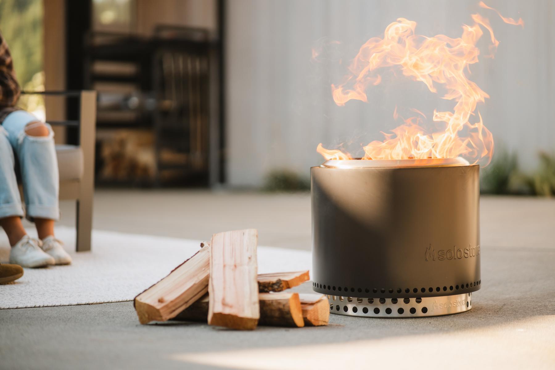 Solo Stove Fire Pit Bonfire 2.0 mit Standfuß - Ash - Feuerschale - Feuerstelle - Feuertonne