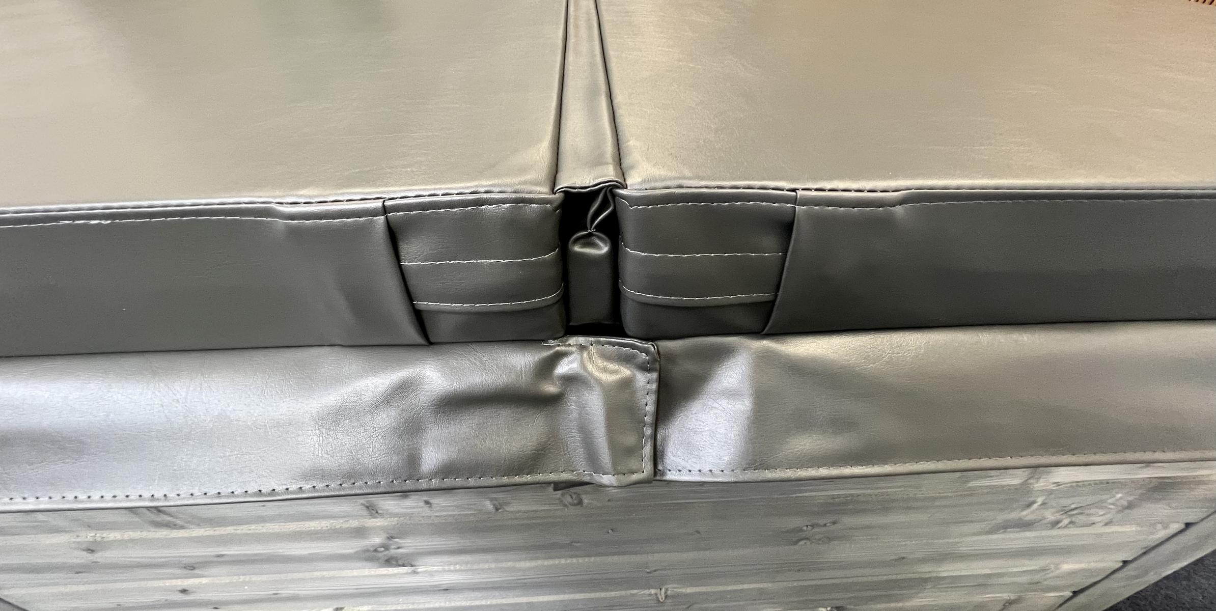 Isolierter Kunstlederdeckel (klappbar) für Rexener Aurora/Polar Badefass