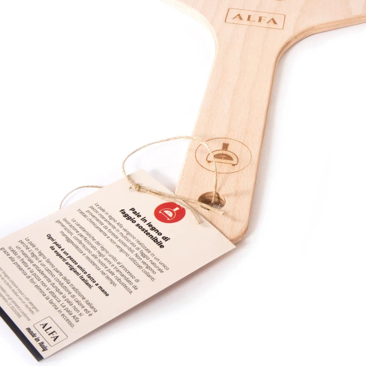 Alfa Forni Pizzaschaufel Holz 40 cm