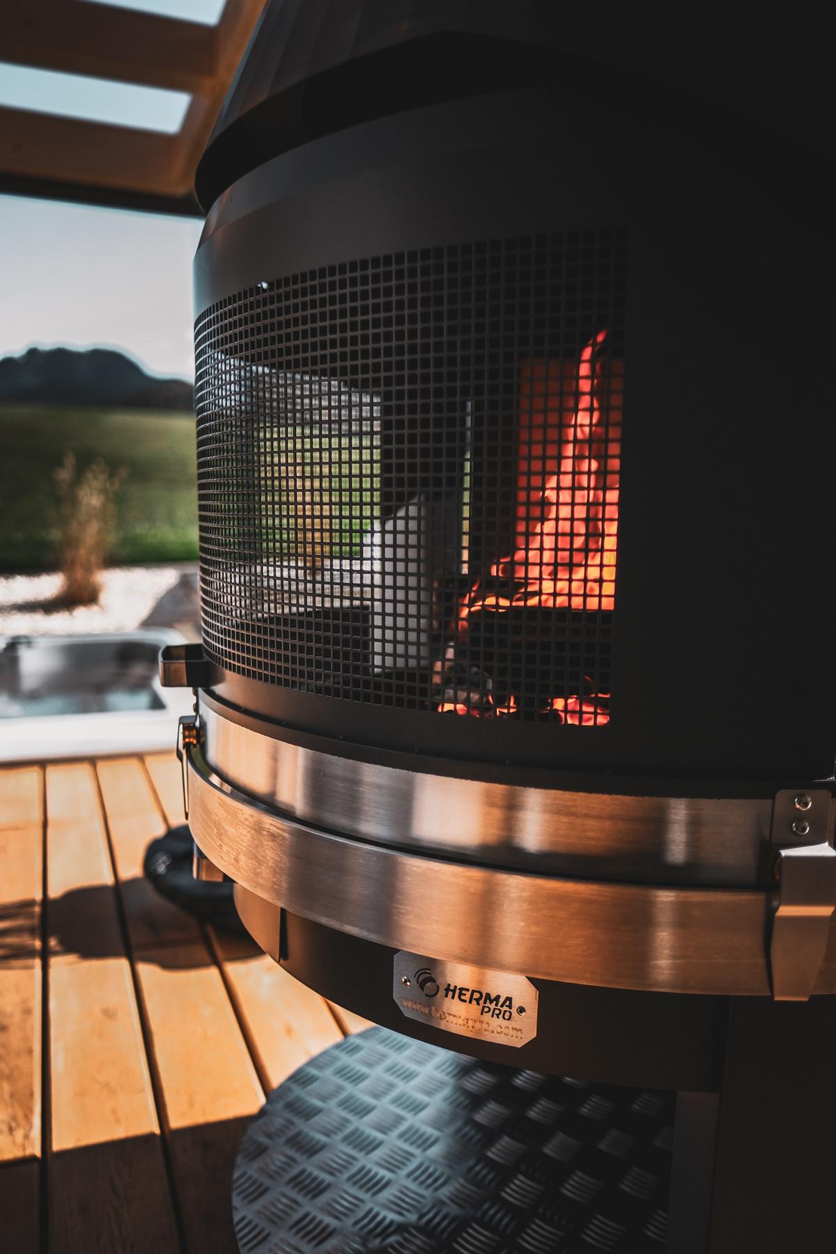 HERMAPRO Gartenkamin & Grill Vario 70