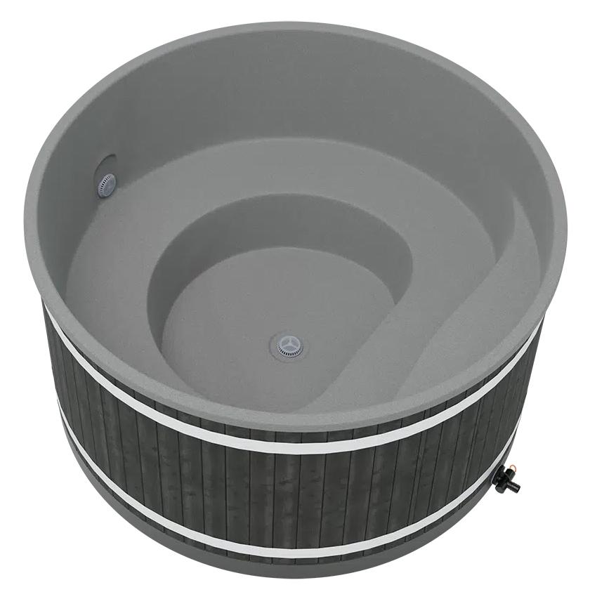 Kunststoff Badefass Family L (Ø 200 cm) mit Rexener Bioheater