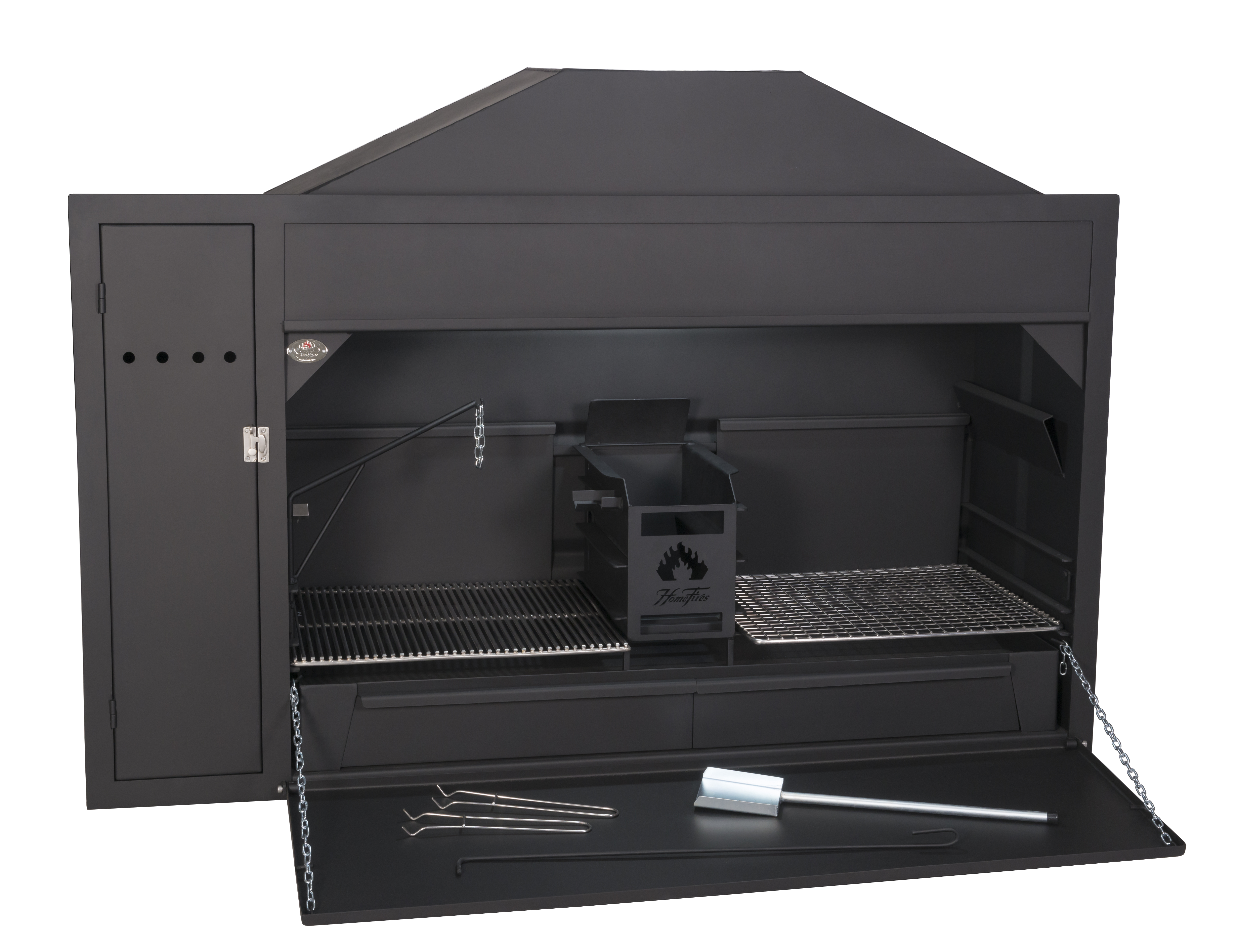 Braai Einbau Grillkamin mit Spieß - Modell 1500