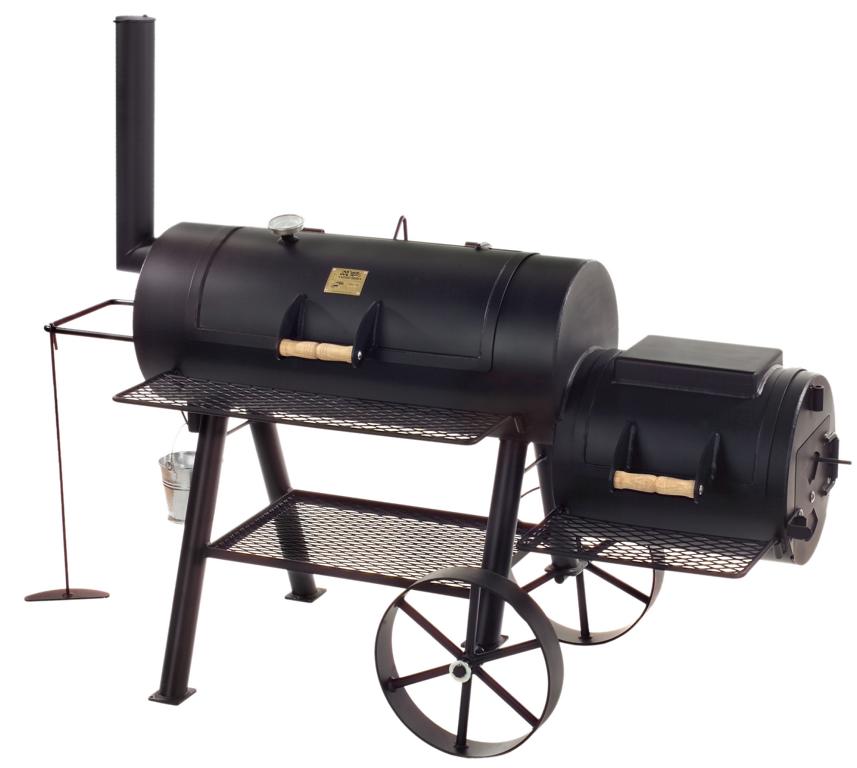 JOE's BBQ Smoker 16" Longhorn - Lange Version mit Kochplatte